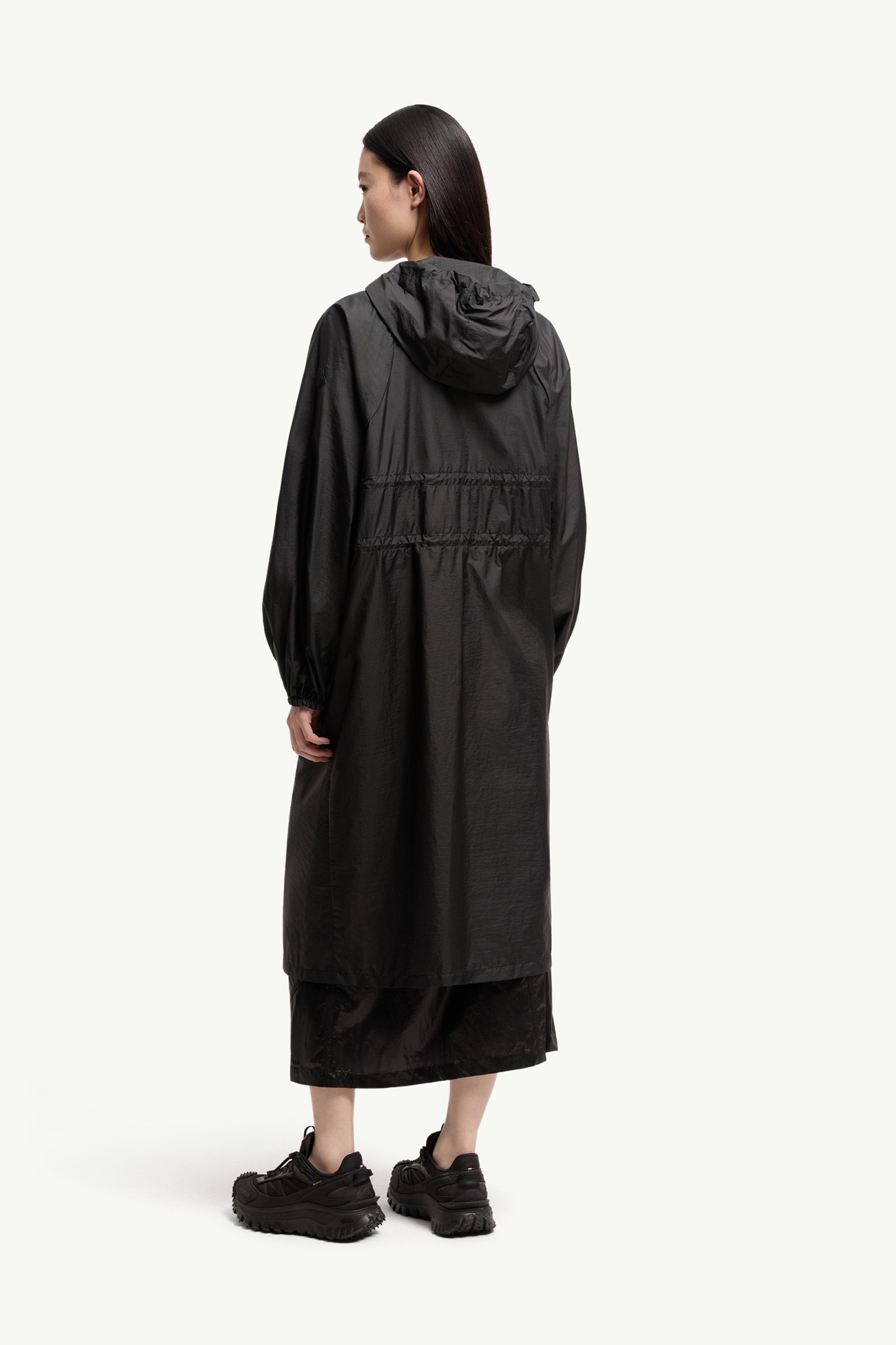 Canneberge女士连帽长款夹克外套 女士 黑色 Moncler 4