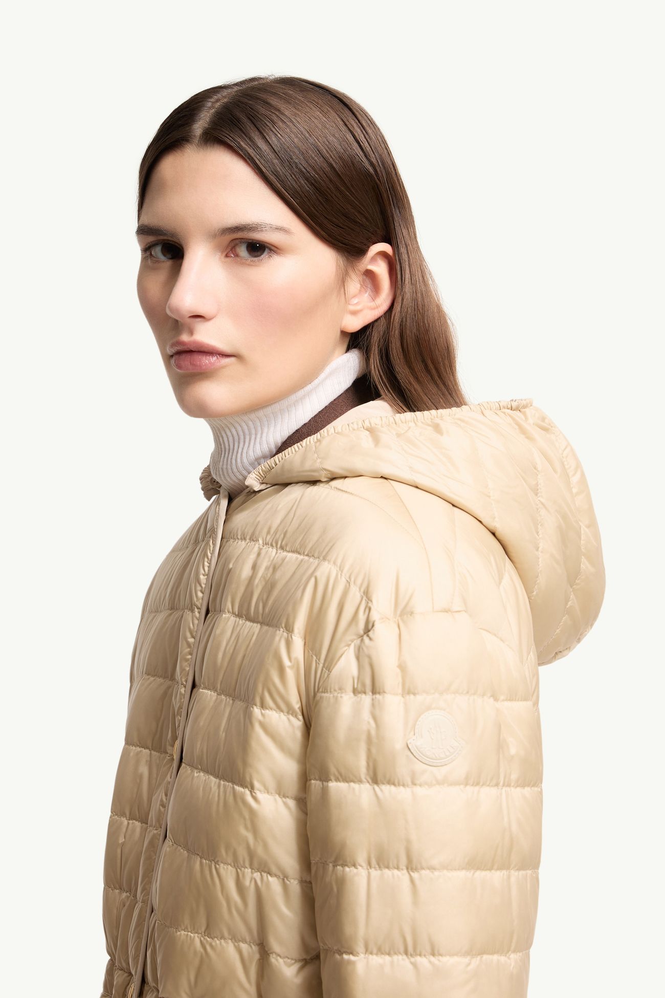 Thymlong 리버서블 후드 다운 파카 여성 라이트 베이지 Moncler 1