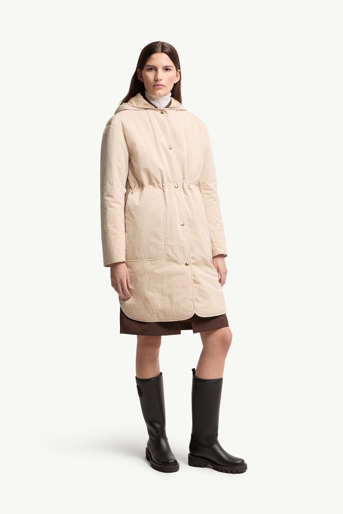 Thymlong Wende-Daunenparka mit Kapuze Damen Hellbeige Moncler 3