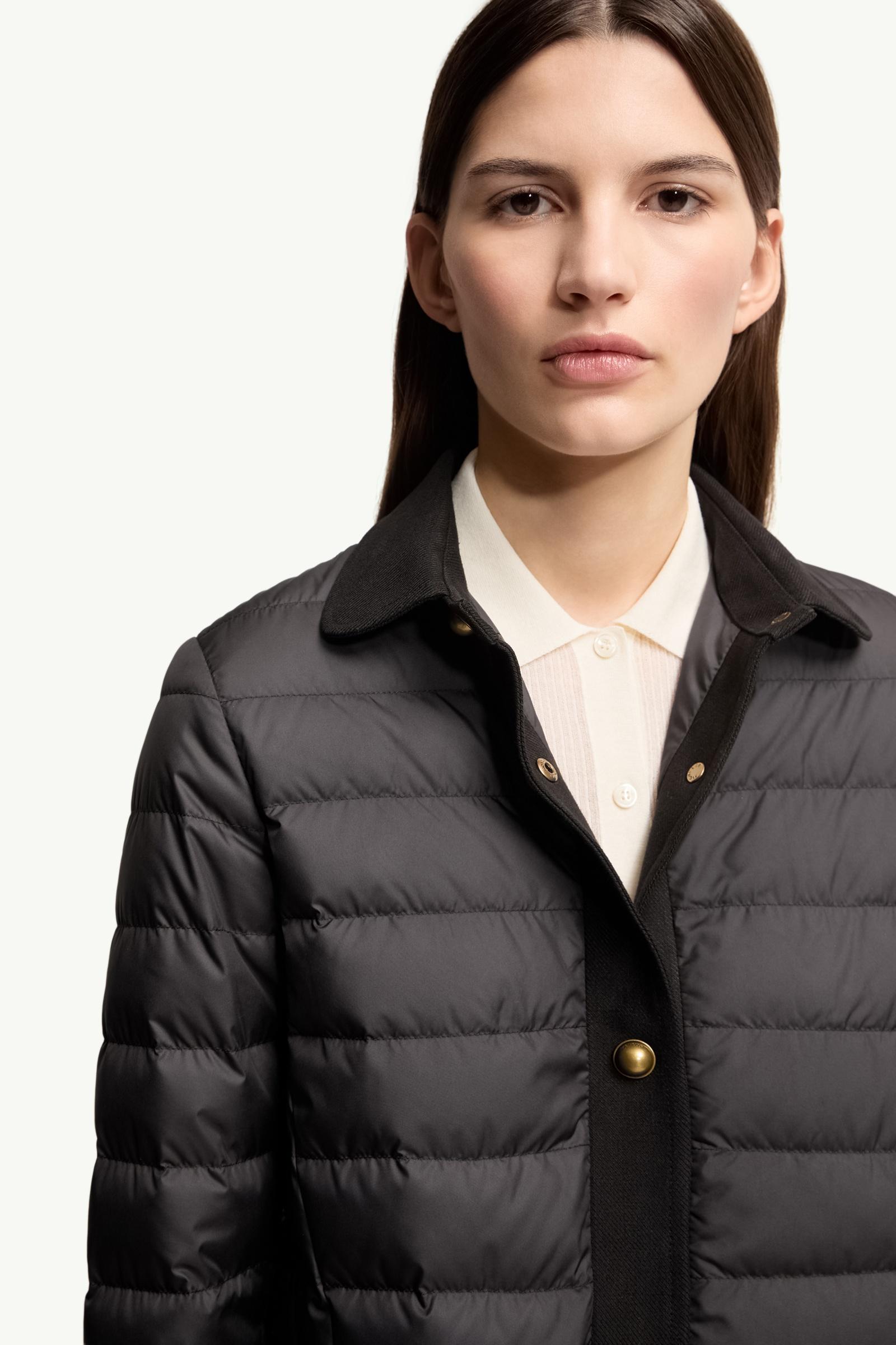 Black Jujulong Cotton & Linen-Trimmed Down Jacket - Long Down