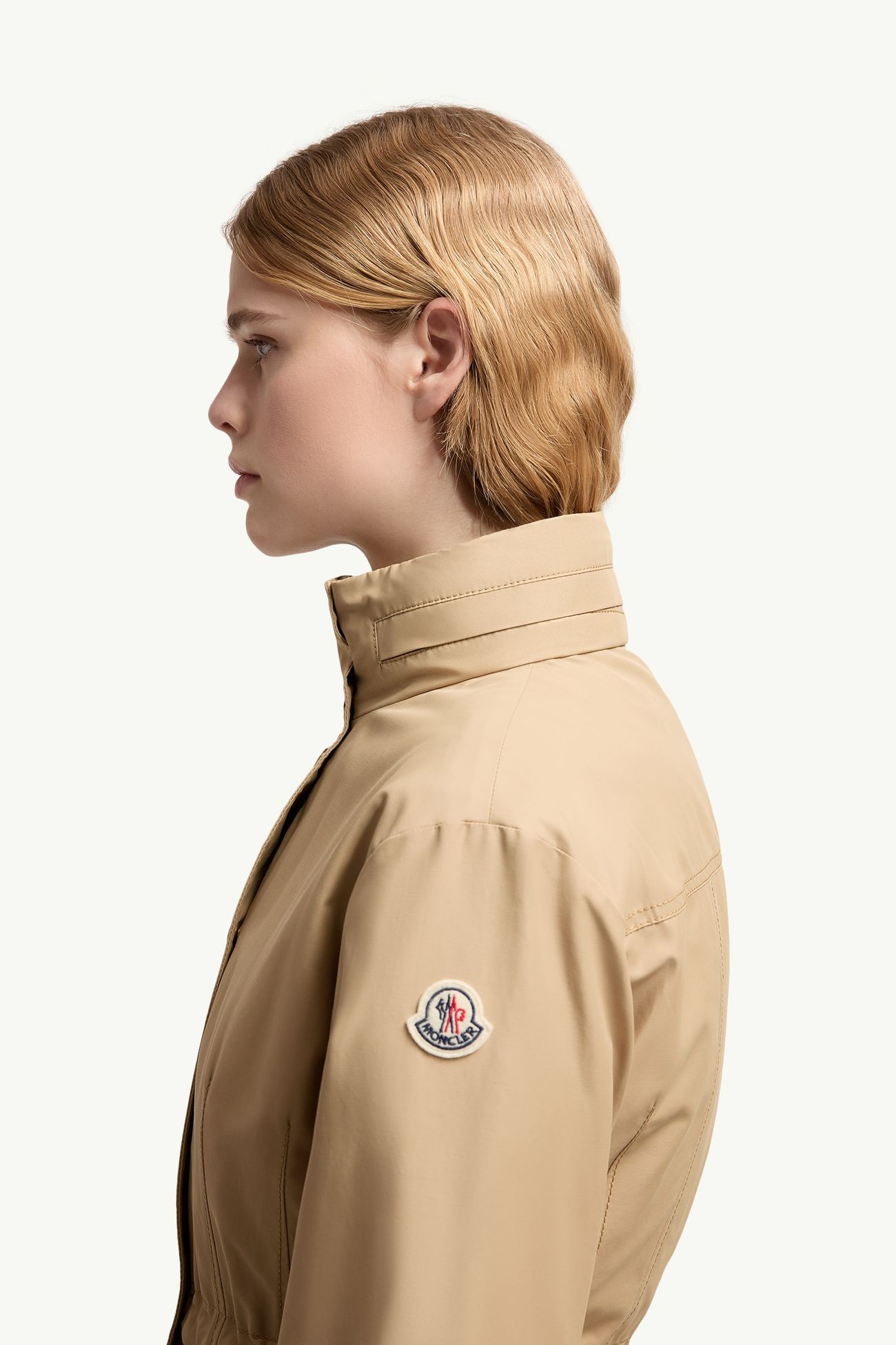 Parka larga con capucha Rhododendron Mujer Beige Moncler 1