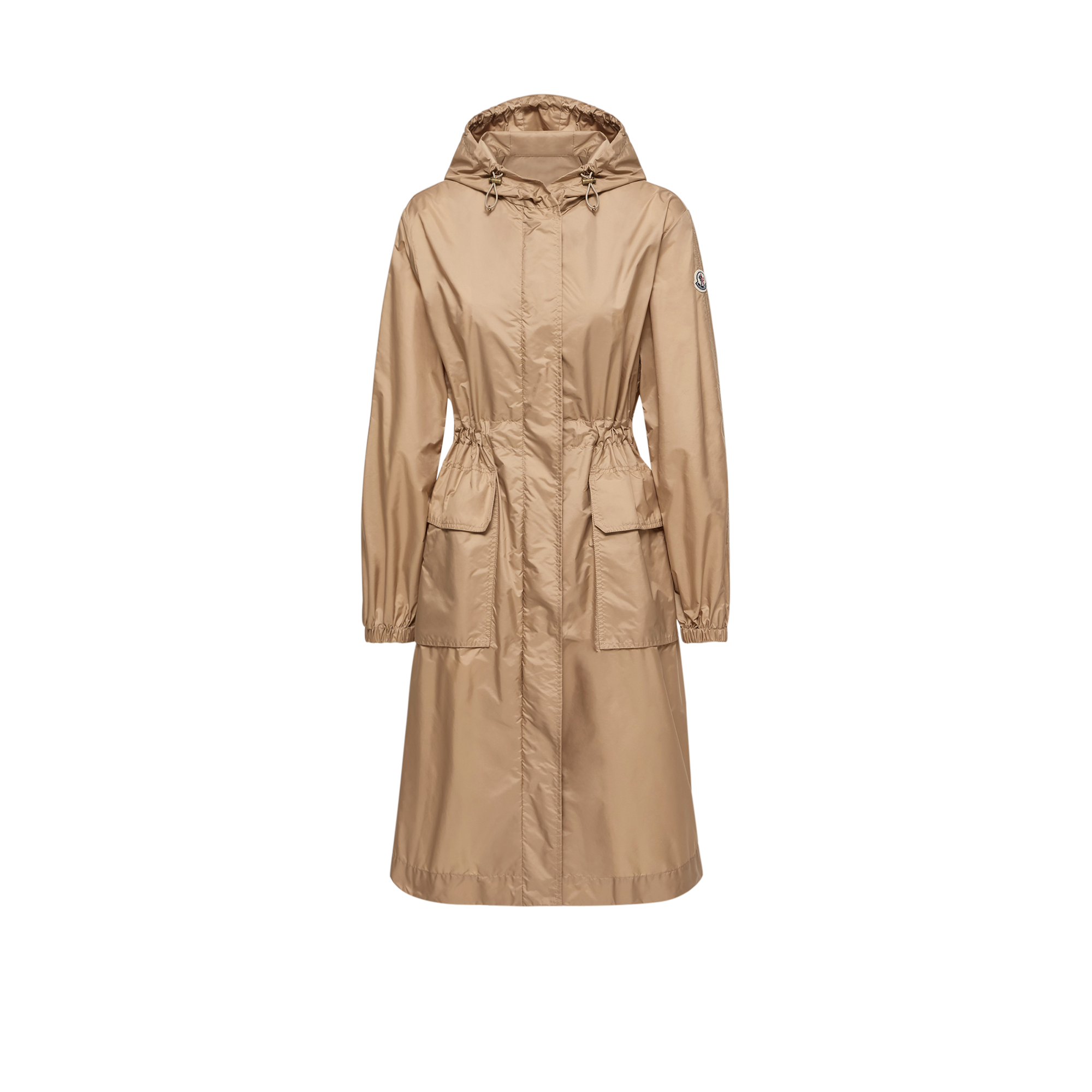 Moncler  Parka Lungo Con Cappuccio Hiengos Donna da Beige, Taglia: 1