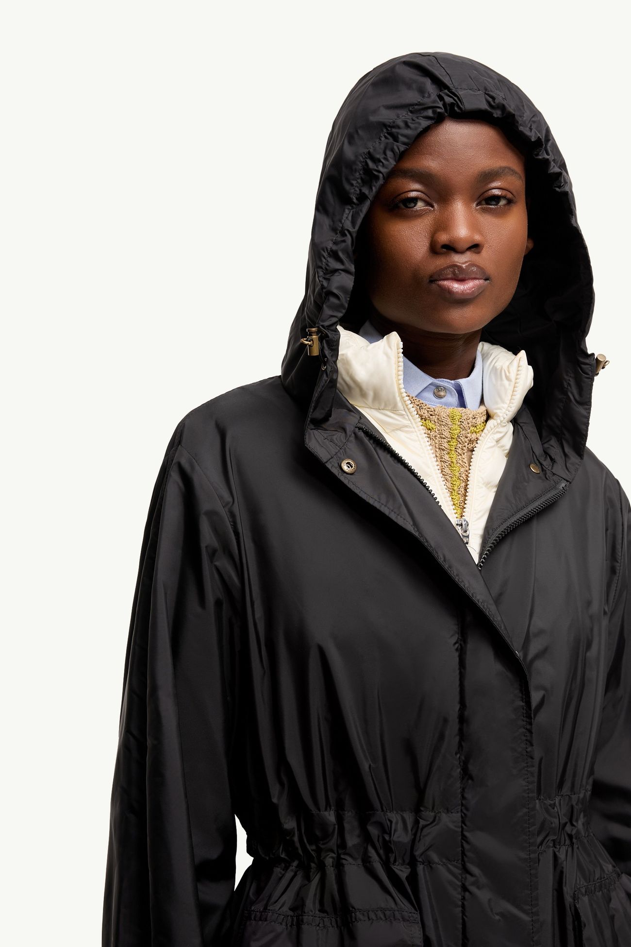 Hiengos Hooded Long Parka Women Black Moncler 5