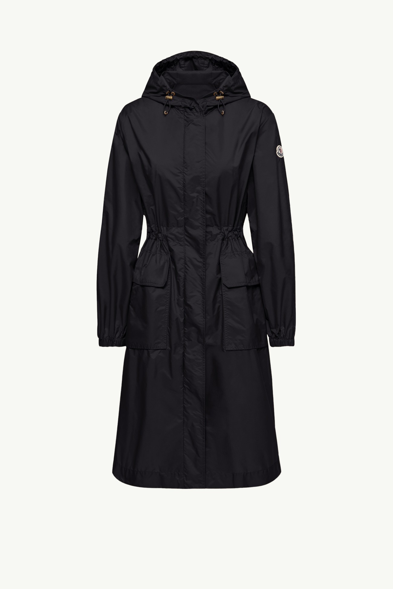 Parka lungo con cappuccio Hiengos Donna Nero Moncler 2