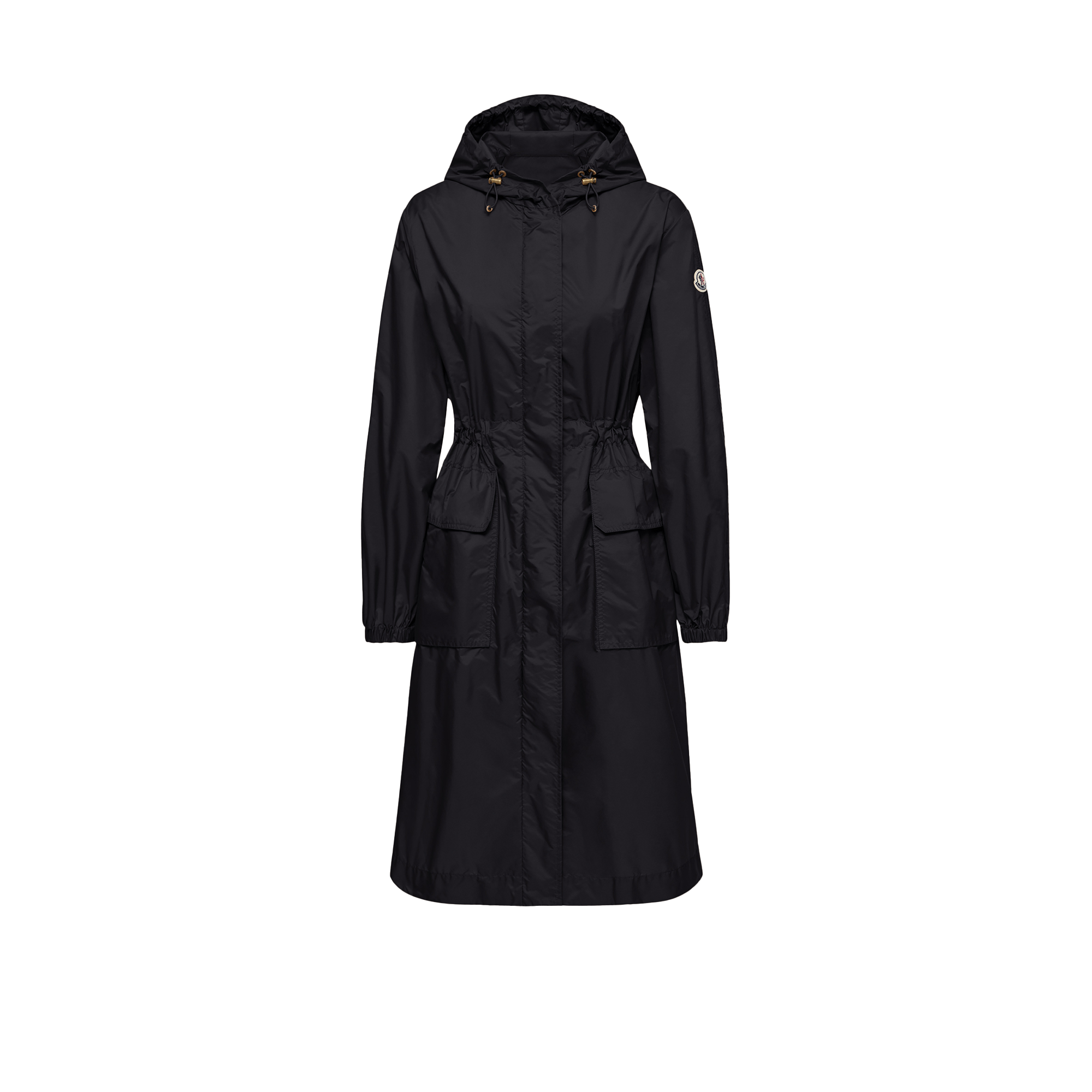 Moncler   Hiengos Hooded Parka Coat for Women in Black, Size: 10