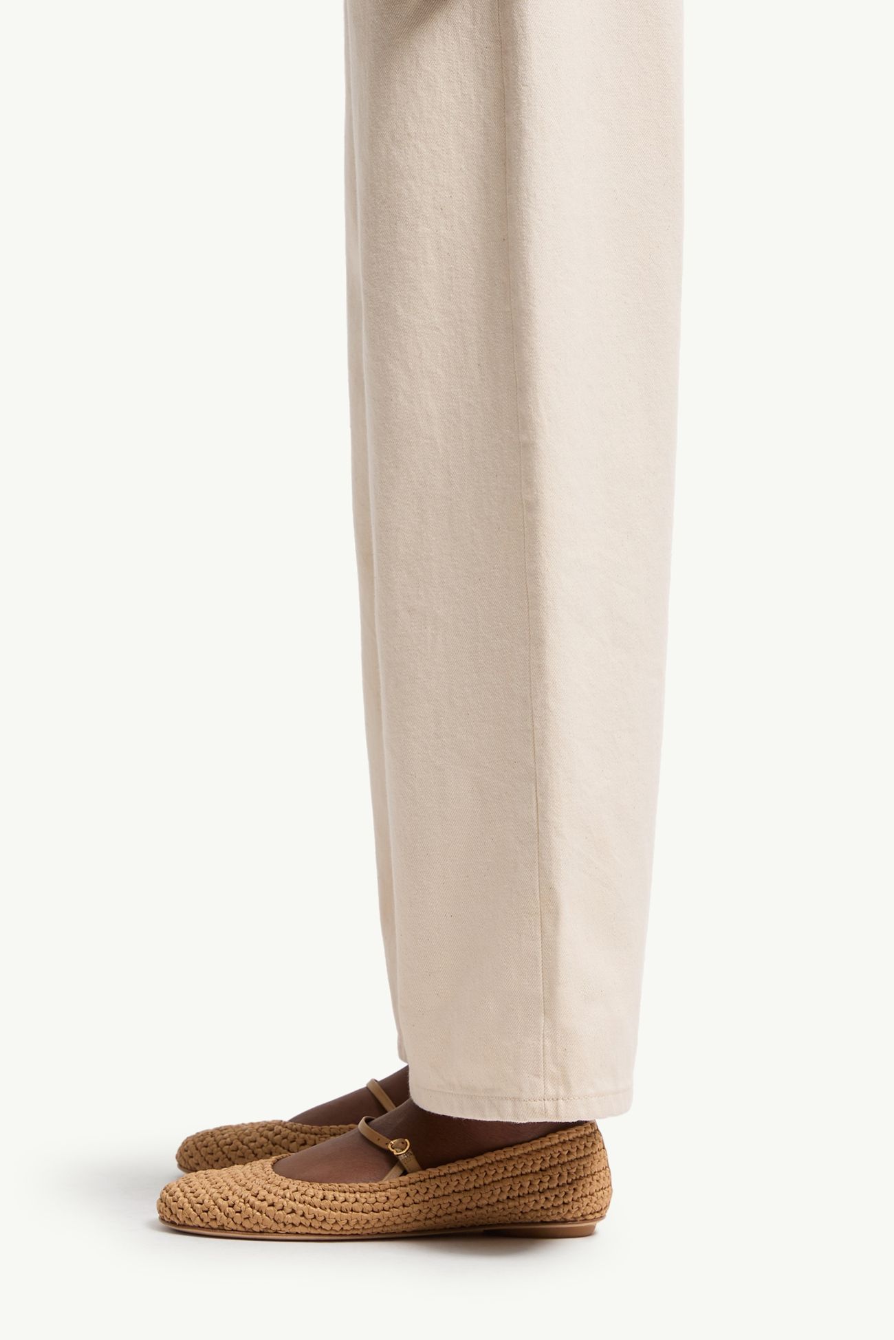 Jeans corti Donna Bianco Avorio Moncler 1