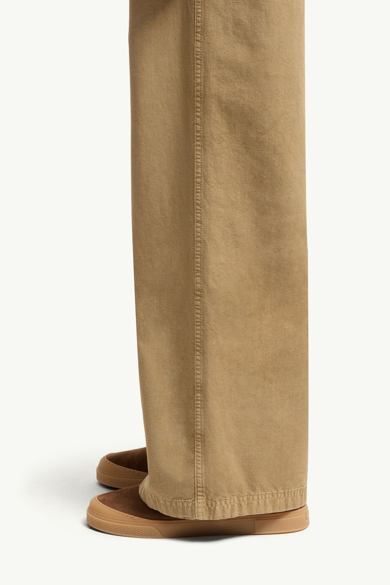 Weite Hose aus Baumwolle Damen Beige Moncler 1