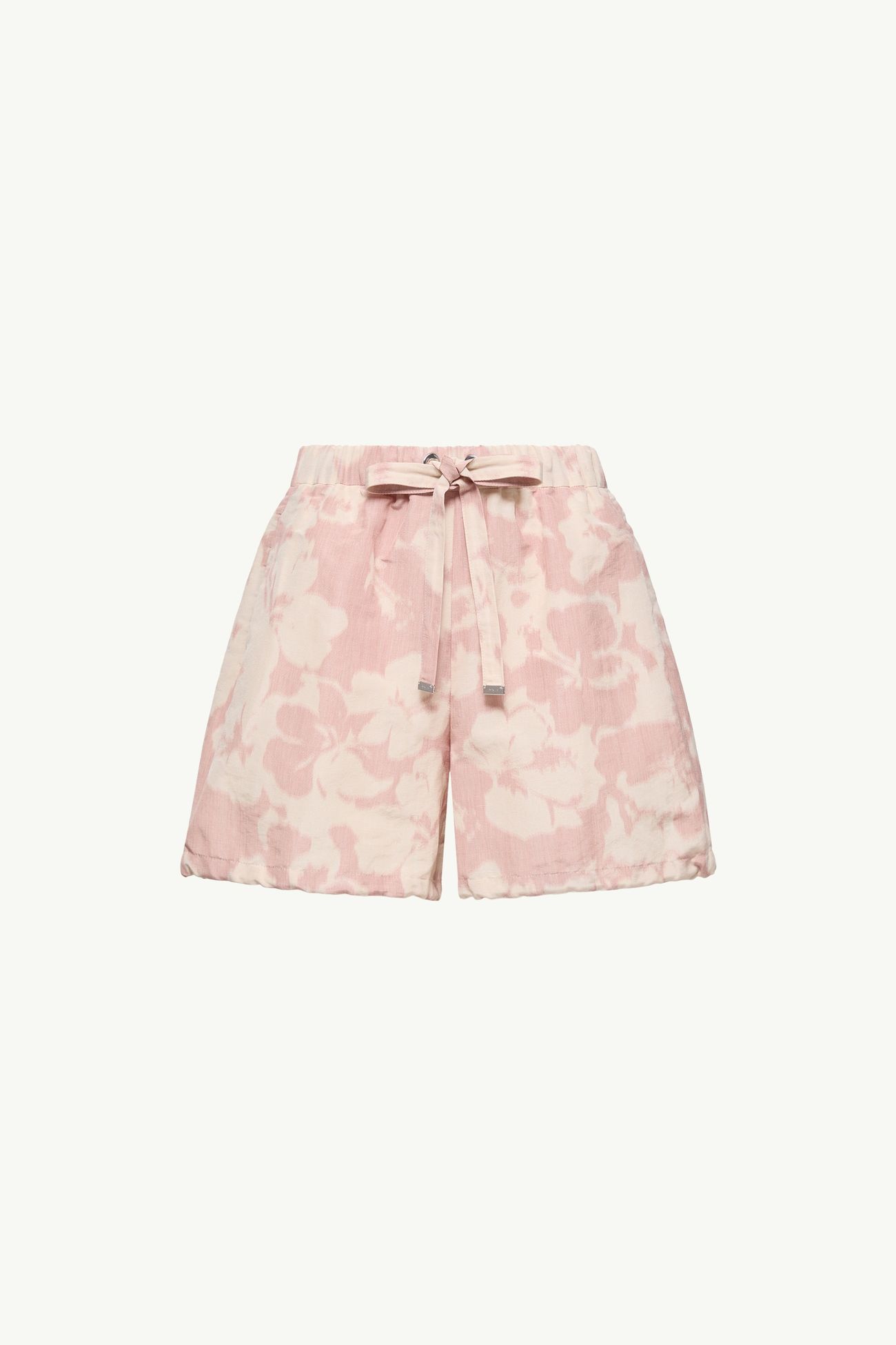 Short en chiné à imprimé floral Femmes Blanc & Rose Moncler 2
