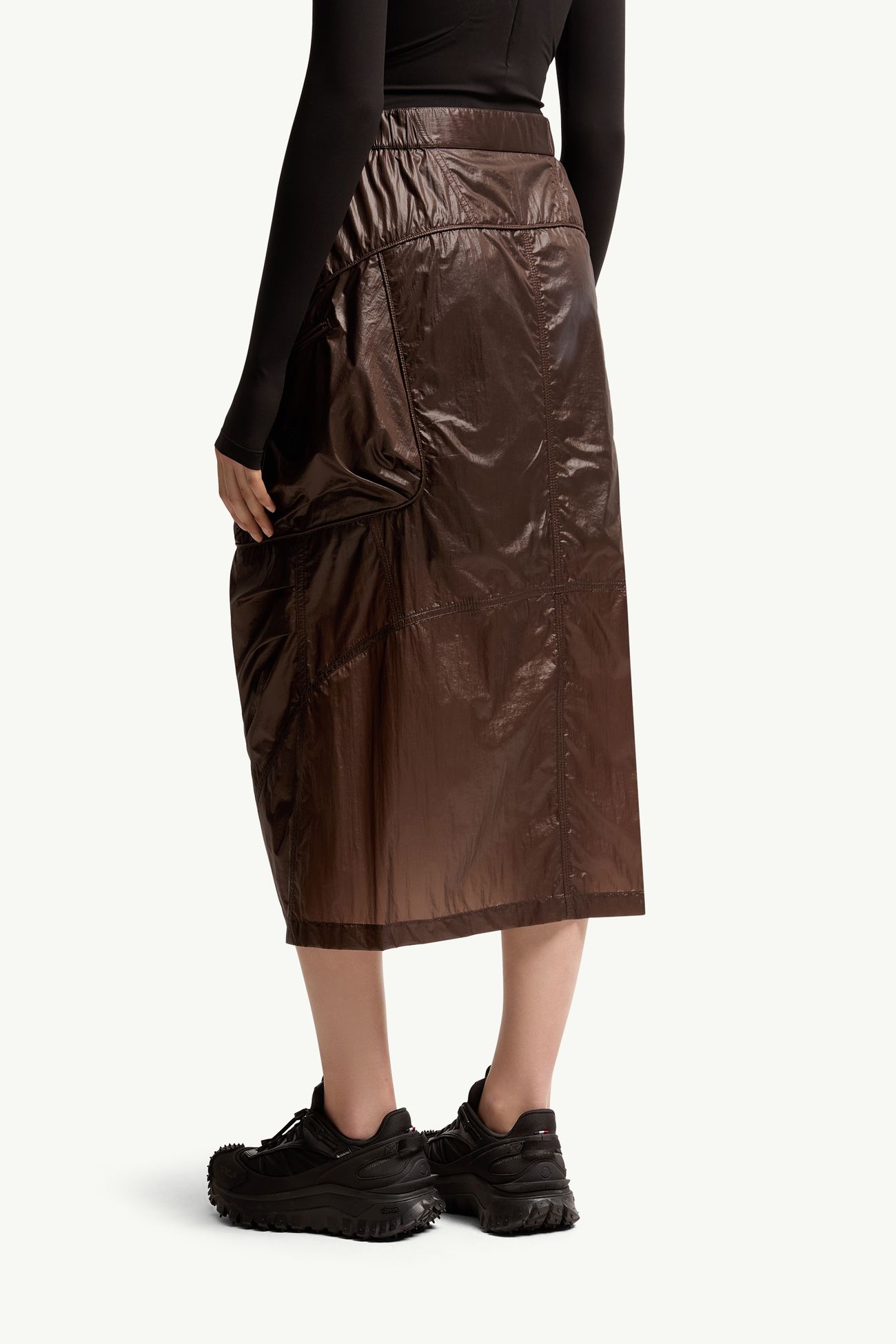 Cargo Midi Skirt Women Brown Moncler 4