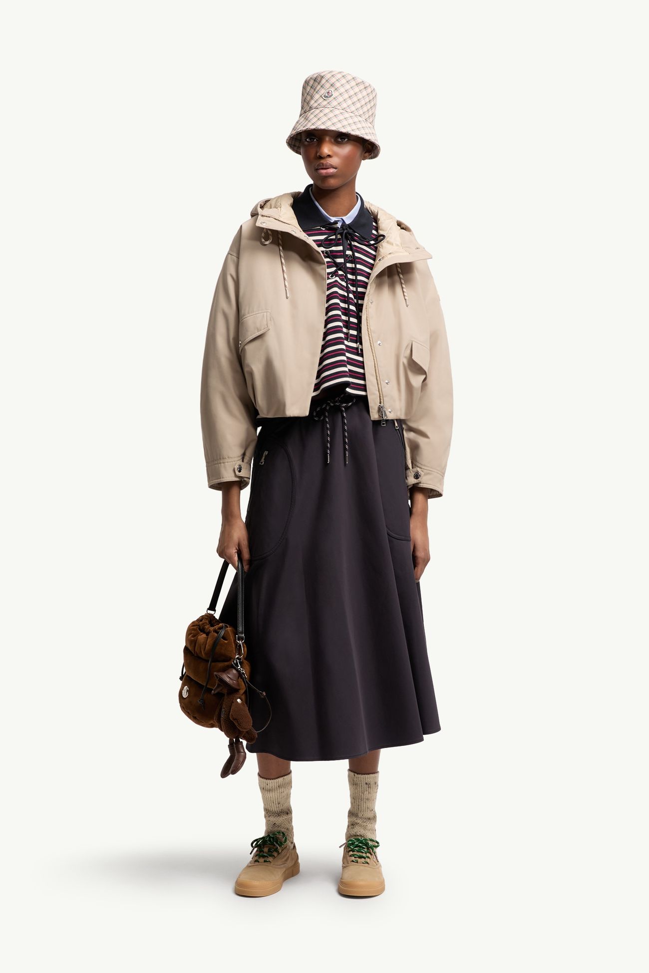 女士中长半身裙 女士 海军蓝色 Moncler 0