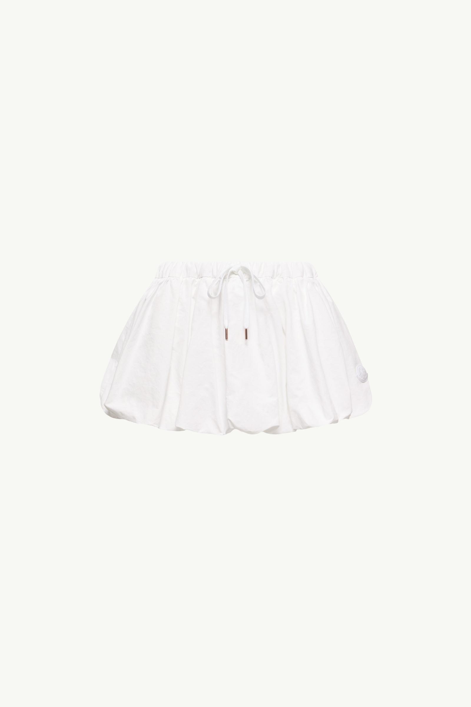 Cotton Blend Balloon Mini Skirt Women White Moncler, 1 of 0