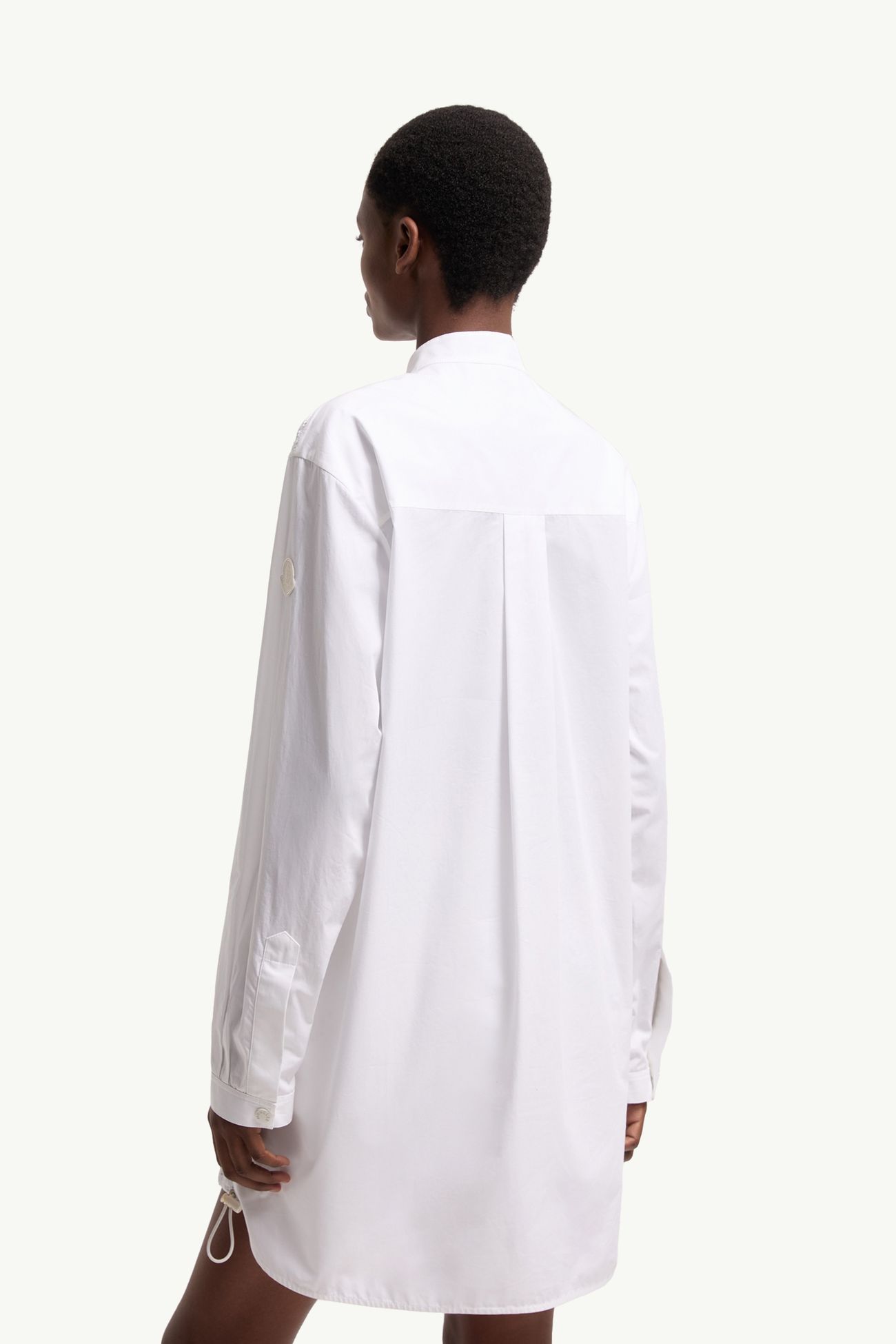 Hemd aus San Gallo-Baumwollpopeline Damen Weiß Moncler 4