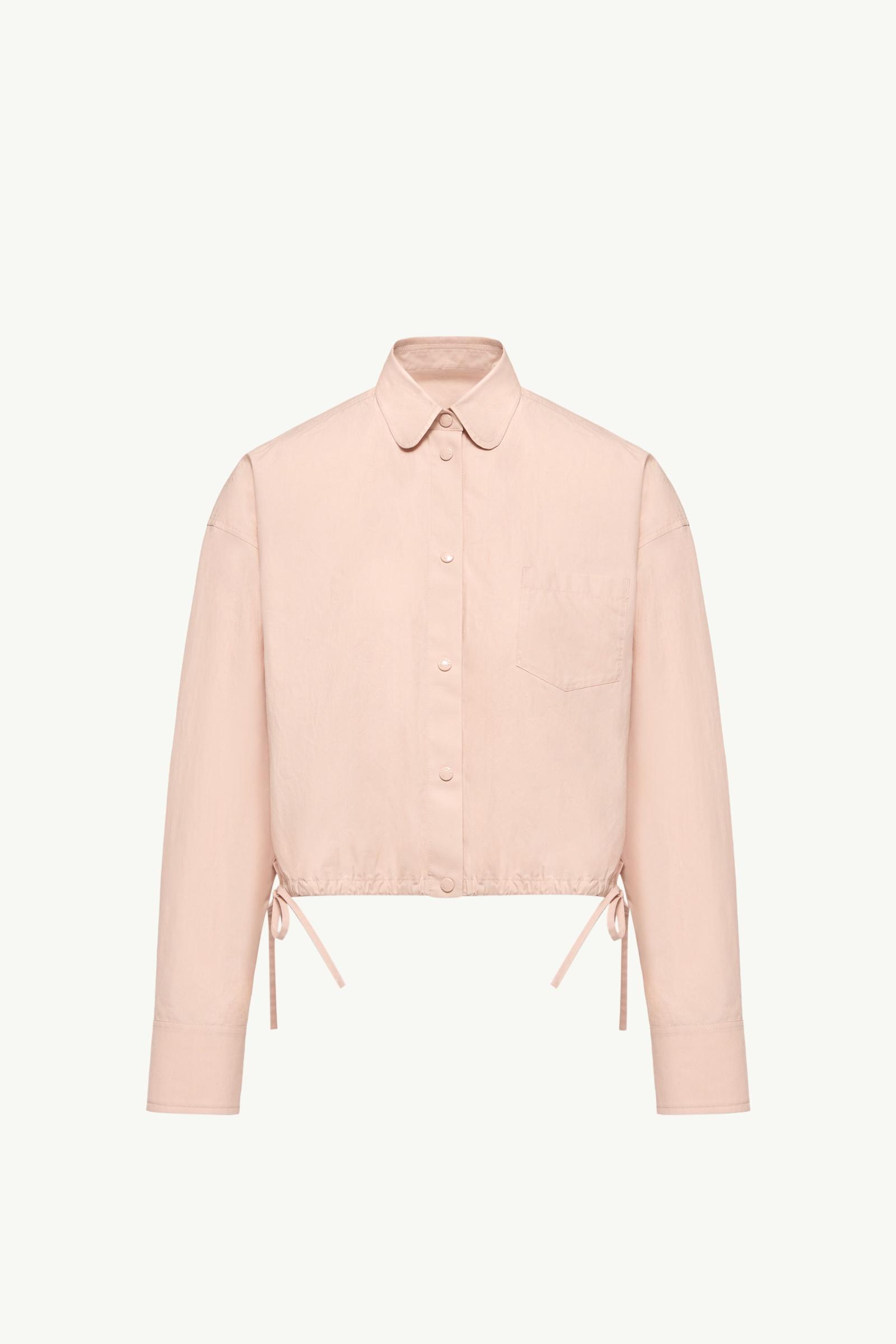 Cotton Poplin Long Sleeve Shirt Women Pink Moncler, 1 of 0
