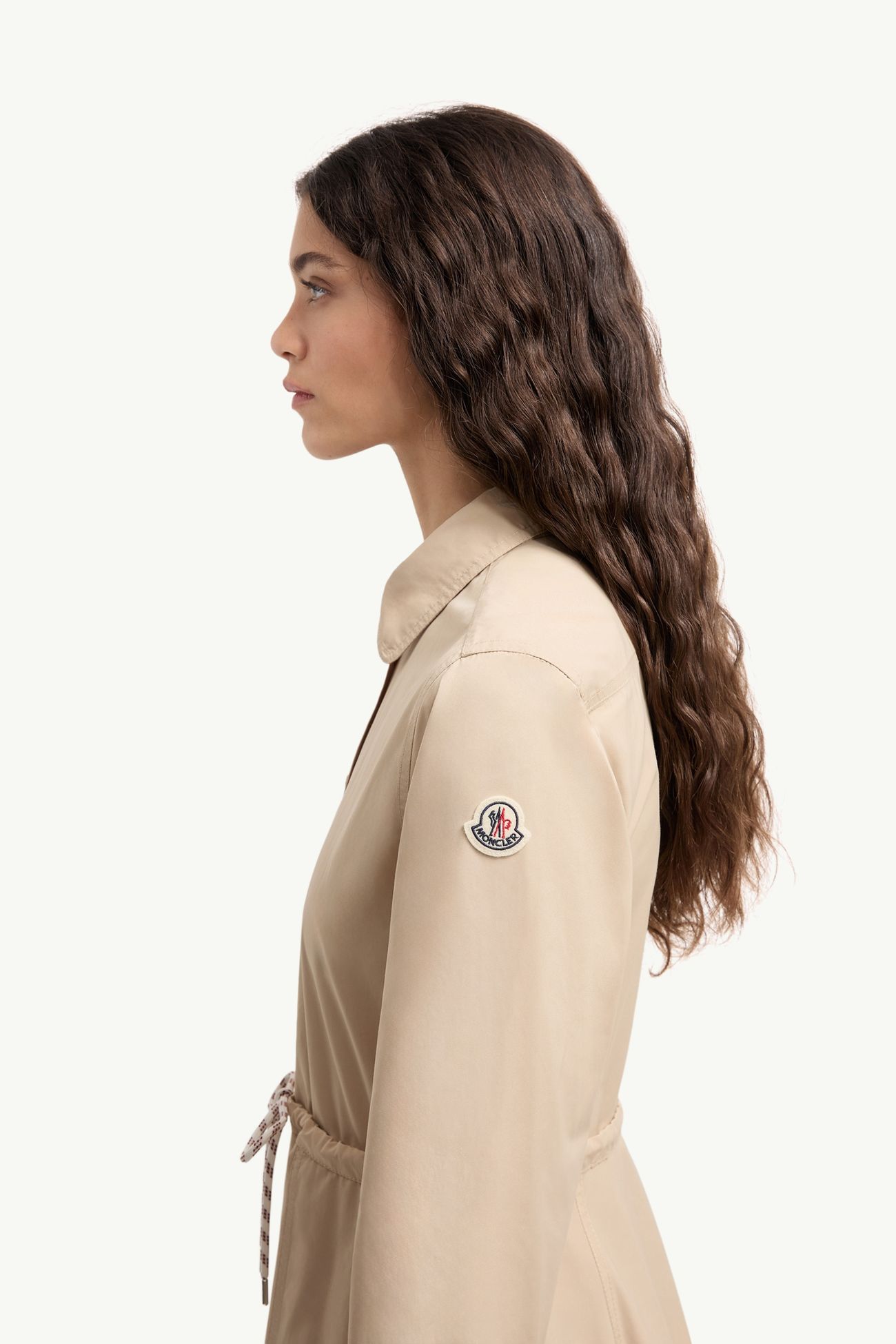 府綢中長恤衫裙 女士 米色 Moncler 1