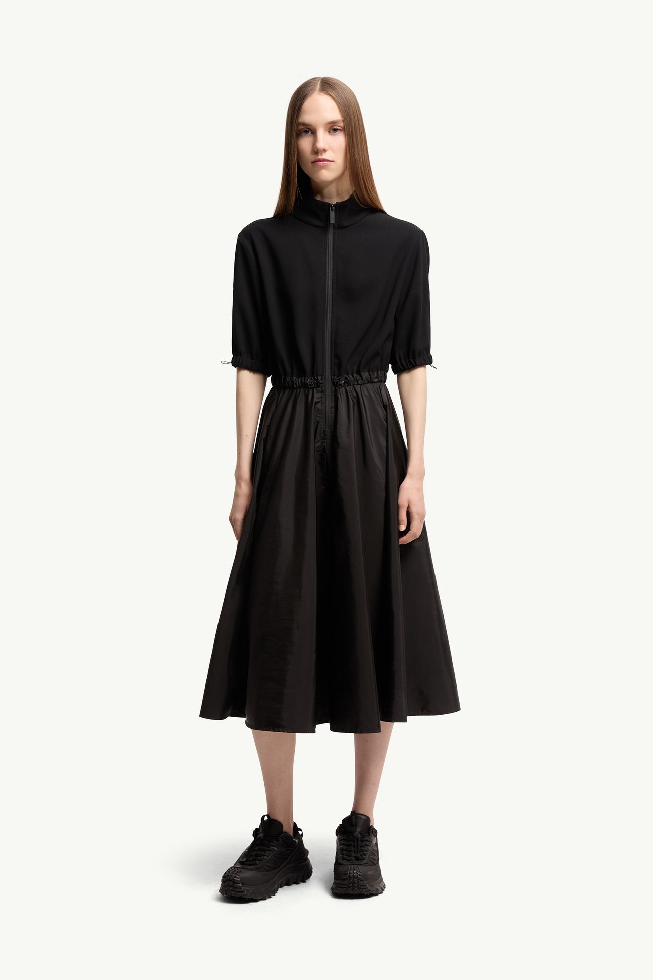 Midikleid Damen Schwarz Moncler 3