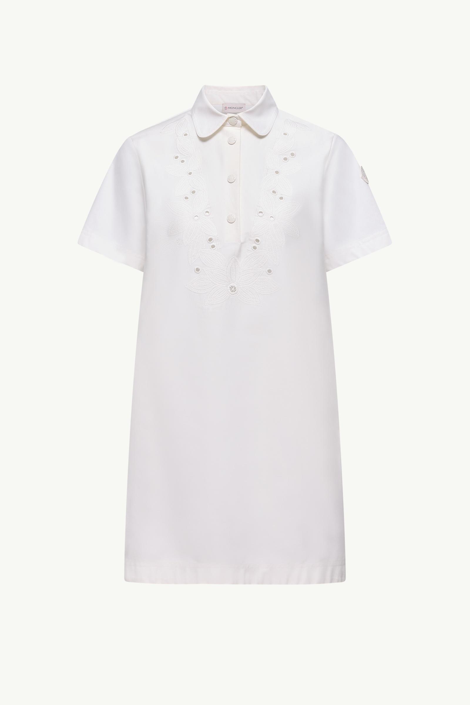 Embroidered Shirt Dress Women White Moncler, 1 of 0