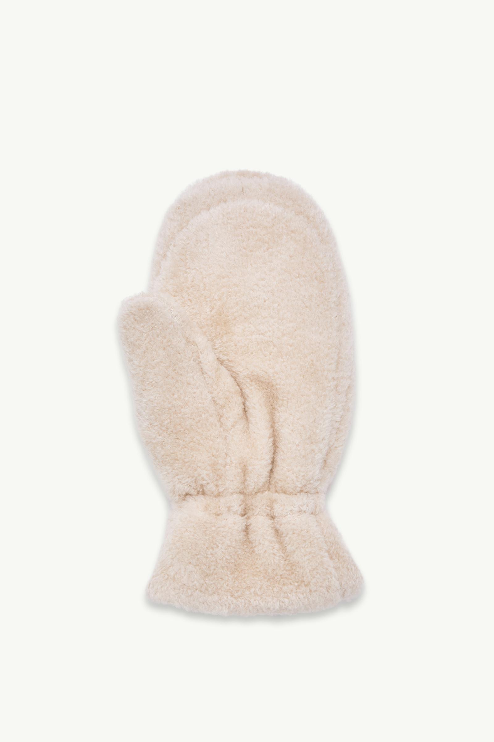 White Ivory Teddy Mittens - Scarves & Gloves for Women | Moncler IT