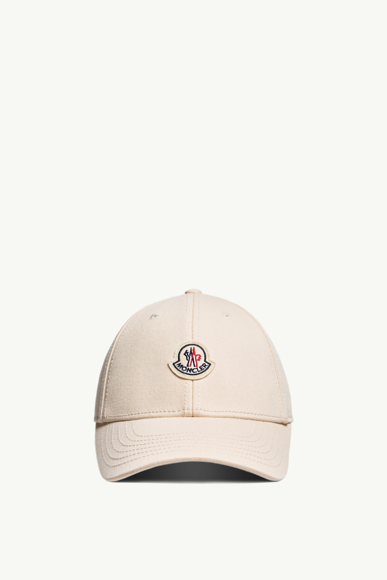 Cappello da baseball in gabardine Donna Bianco Avorio Moncler 0