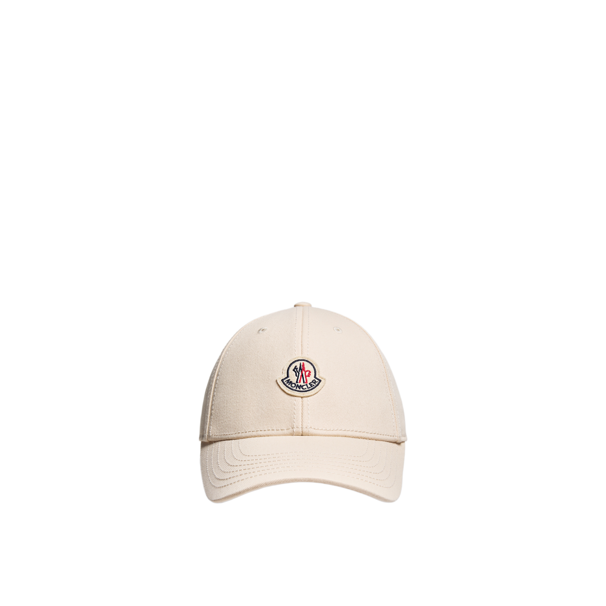 Moncler Gabardine Baseball Cap - Female - Hats & Caps - Beige - One Size - Accessories - Image 4