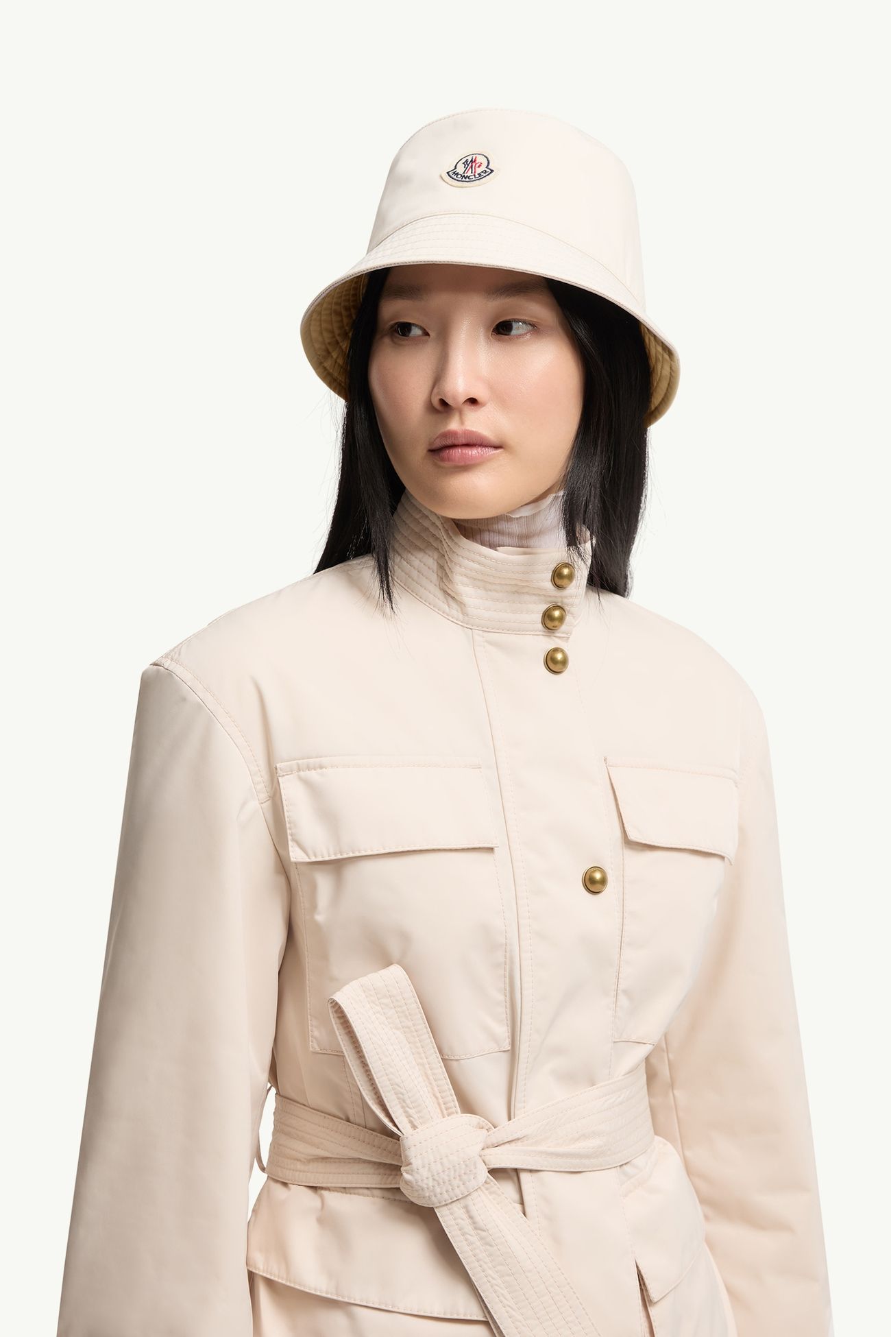 Wendbarer Fischerhut Damen Weiß Moncler 1