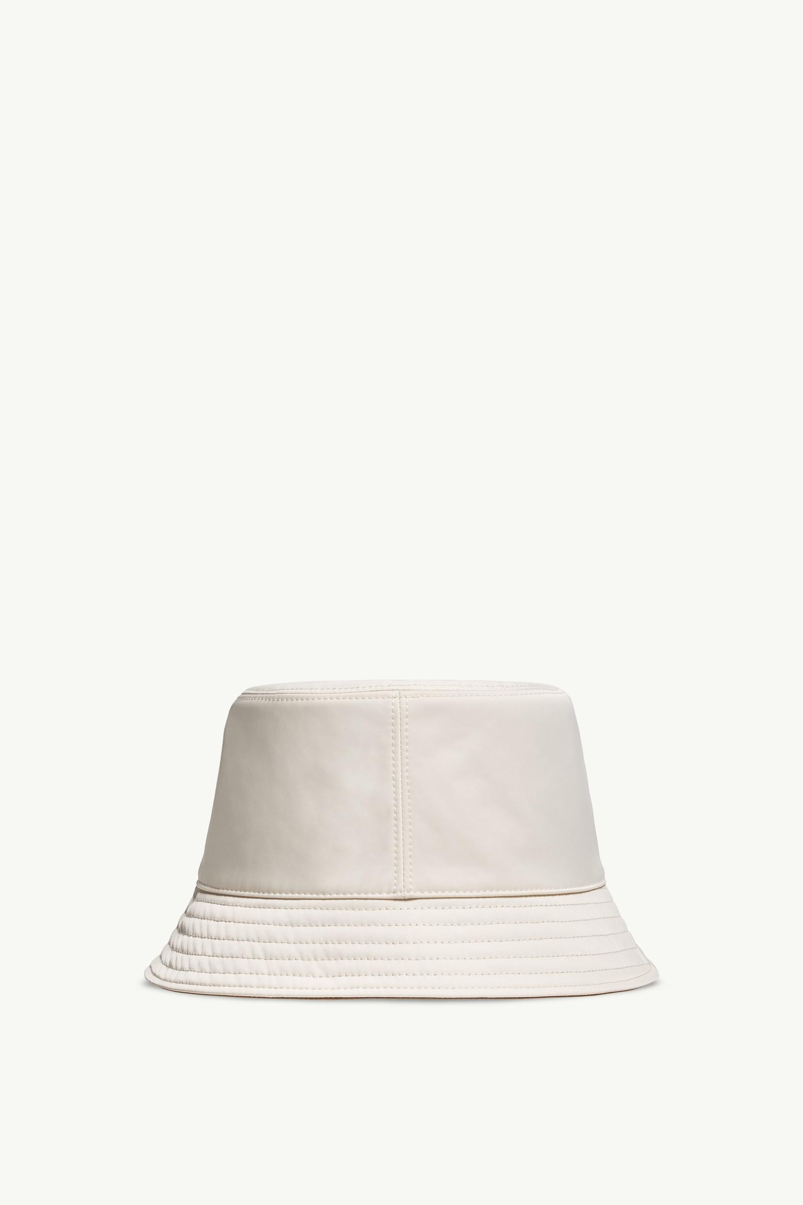 White Reversible Bucket Hat - Hats & Beanies for Women | Moncler US