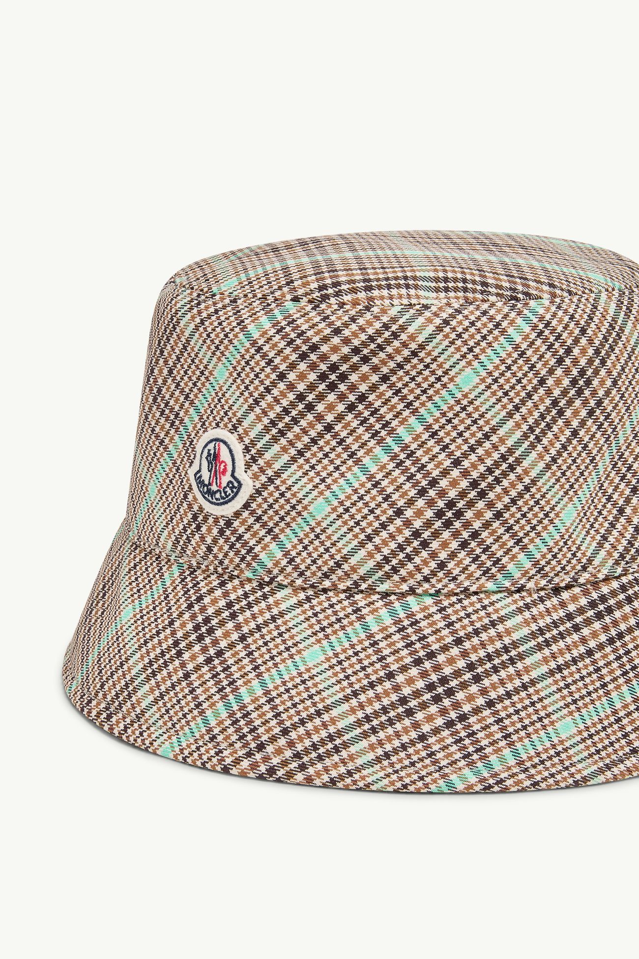 Checked Bucket Hat Women Light Brown Moncler 2