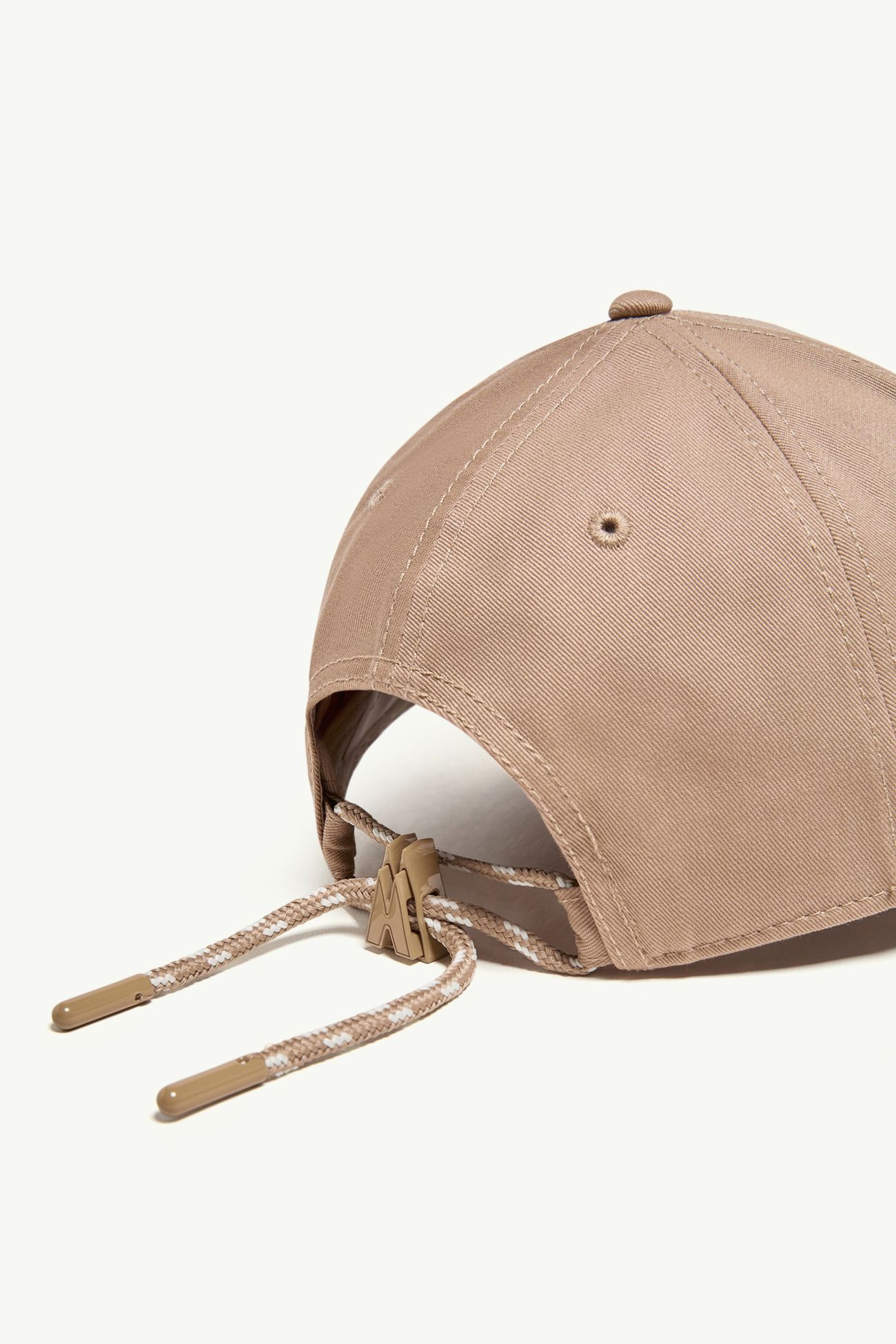 Cappello da baseball in gabardine di cotone con logo Donna Beige Chiaro Moncler 3