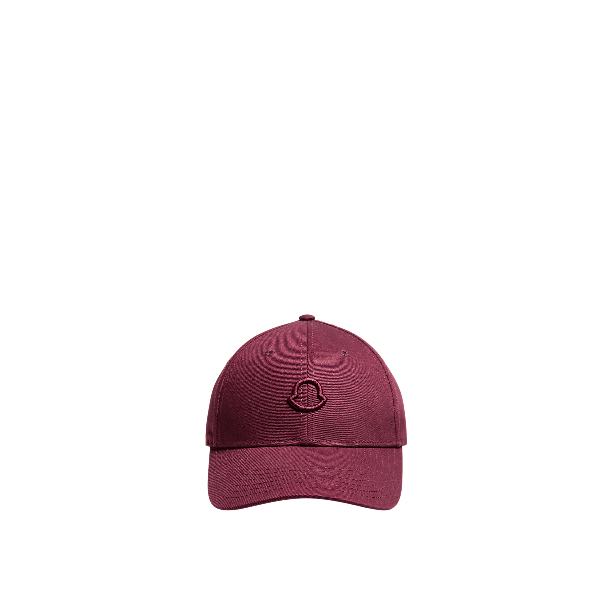 Moncler Women's Burgundy Logo Cotton Canvas Baseball Cap - Mytheresa - Image 2