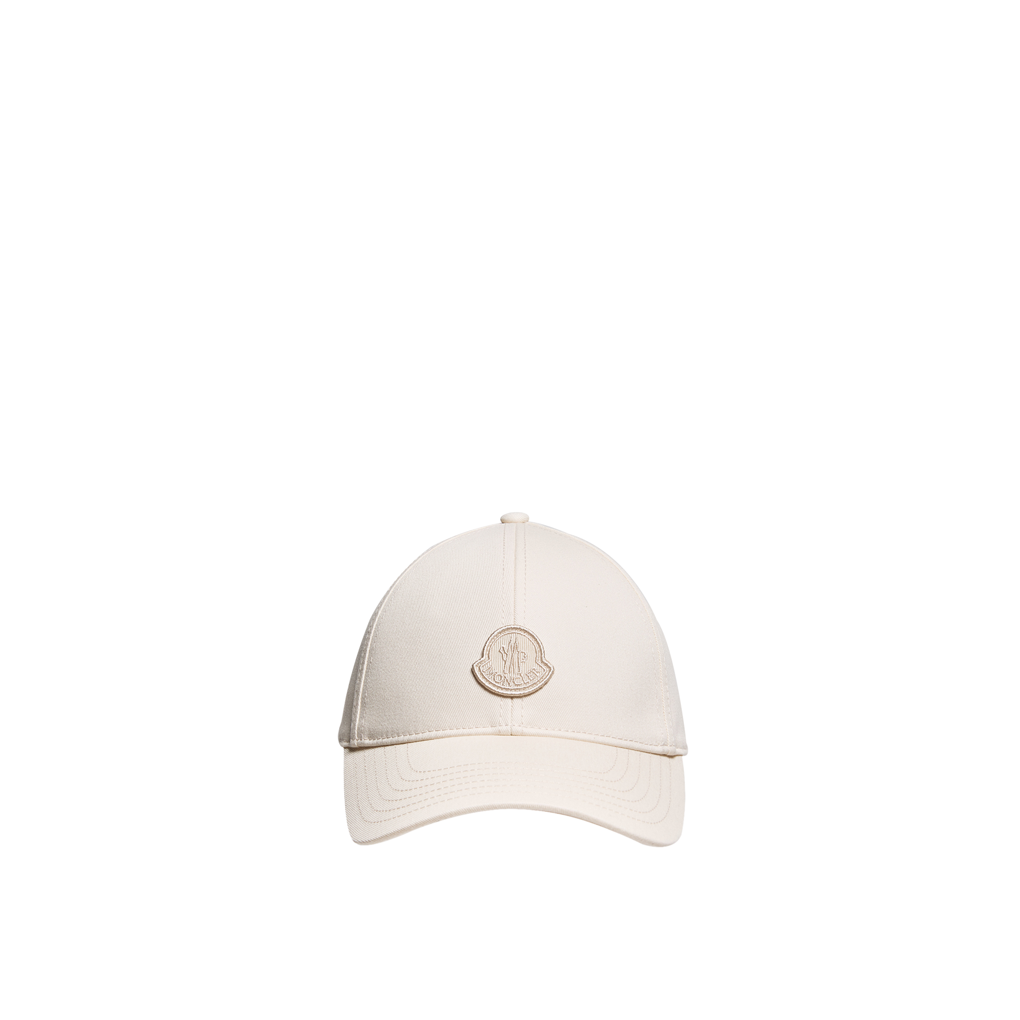 Moncler   Gabardine Baseball Cap for Women in White