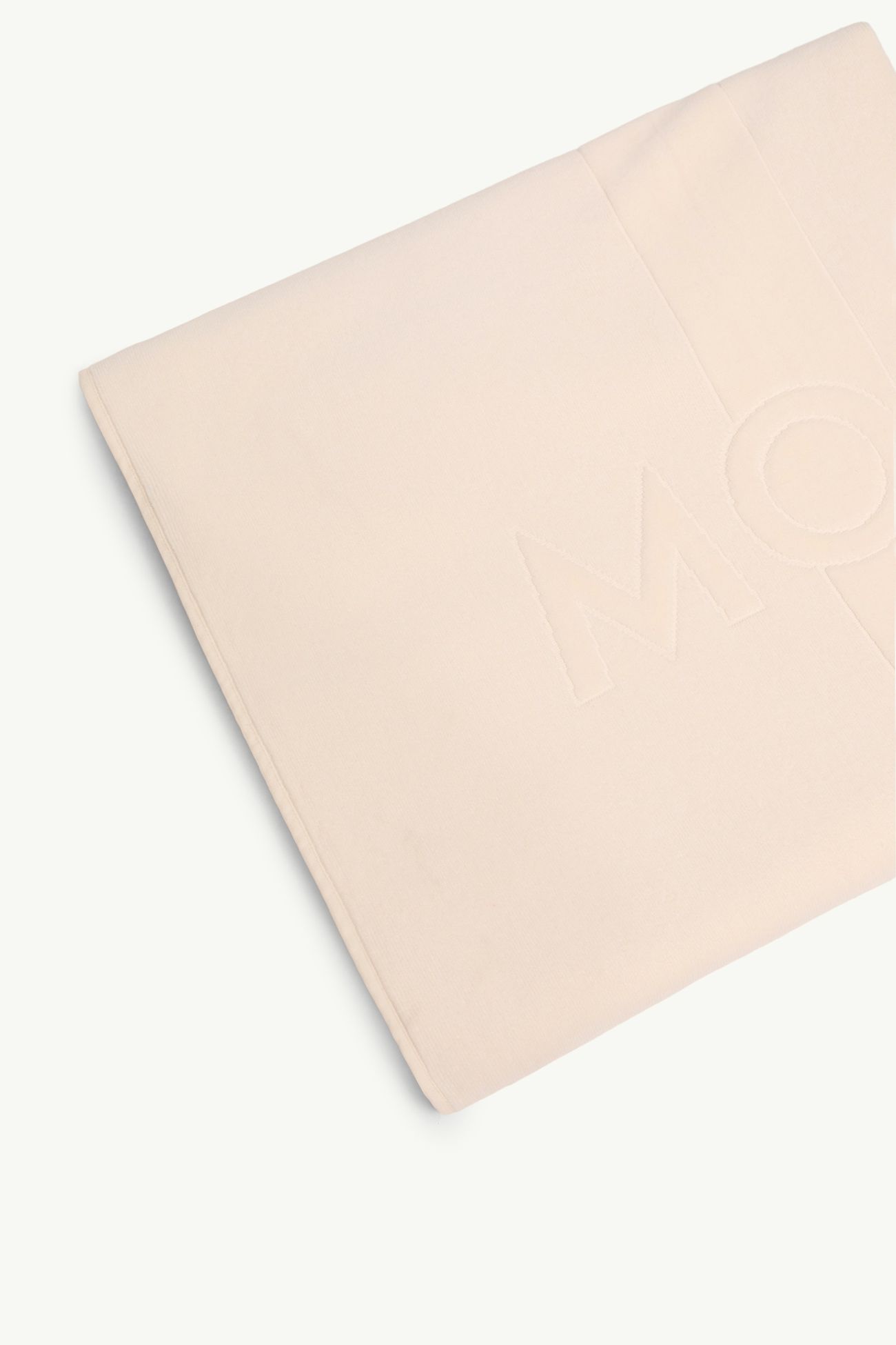 Serviette de plage en coton à logo Femmes Beige Clair Moncler 2