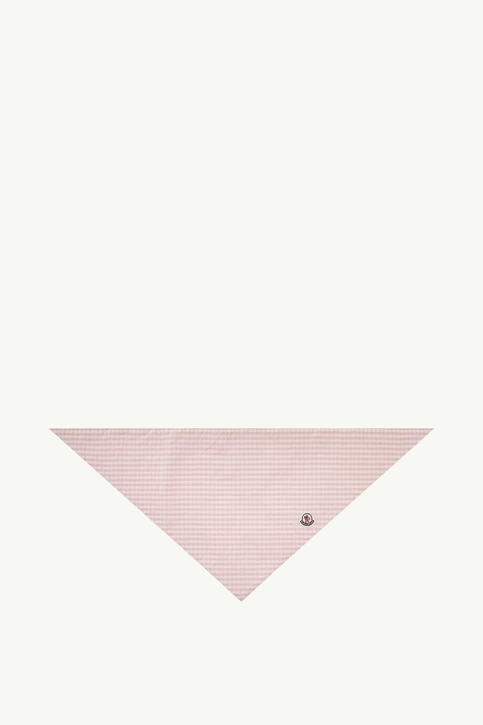 Pañuelo con motivo vichy de mezcla de algodón acolchado Mujer Rosado claro Moncler, 1 of 0