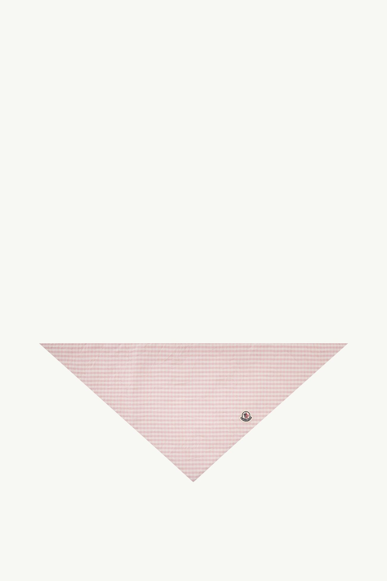 Wattierter Schal aus Vichy-Baumwollmischung Damen Hellpink Moncler 0