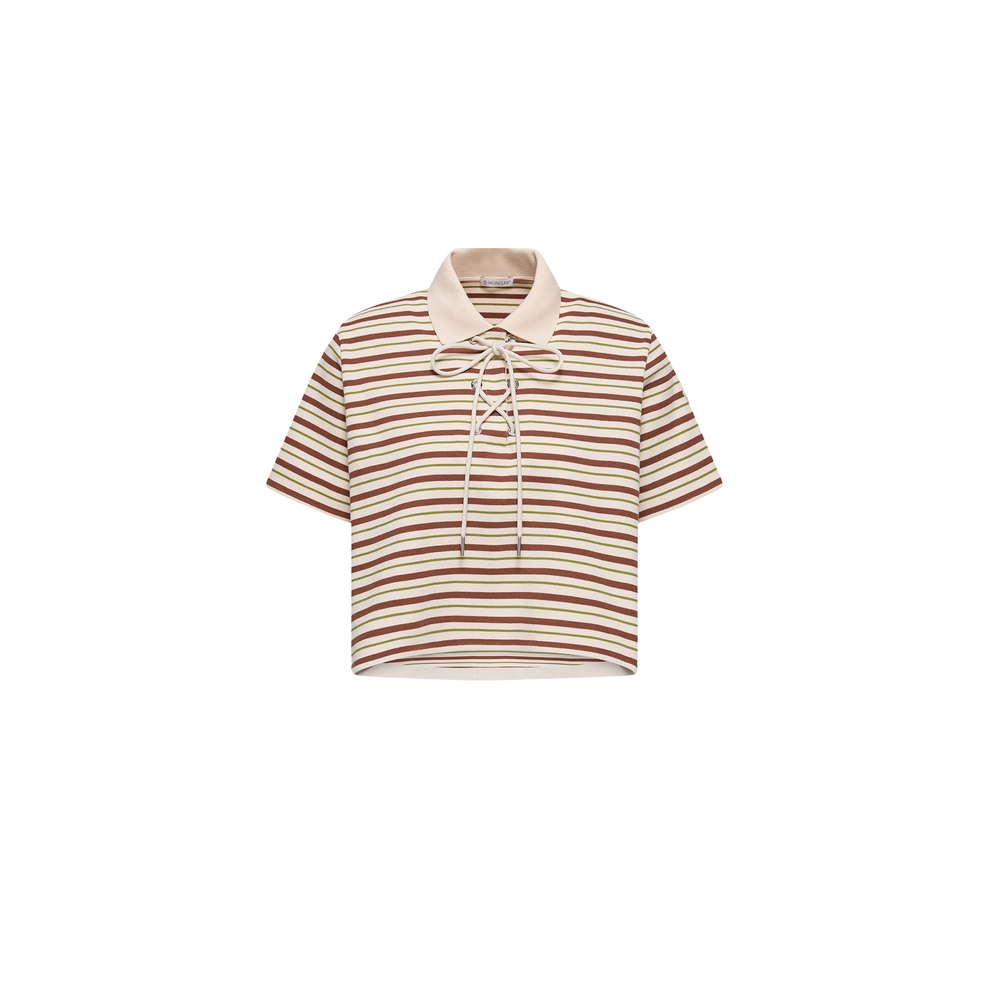 Moncler   Striped Cotton Polo Shirt for Women, Size: S