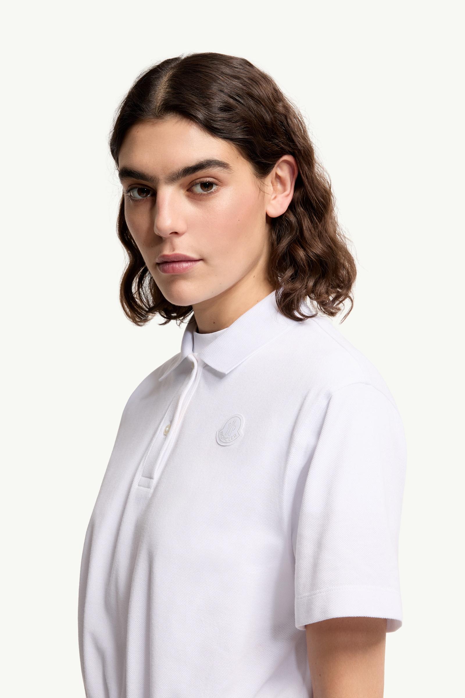 【値下げ！】MONCLER✴︎モンクレール 白 ポロシャツ レディース ホワイト ポロシャツ : トップ＆Tシャツ 向けの レディース | モンクレール