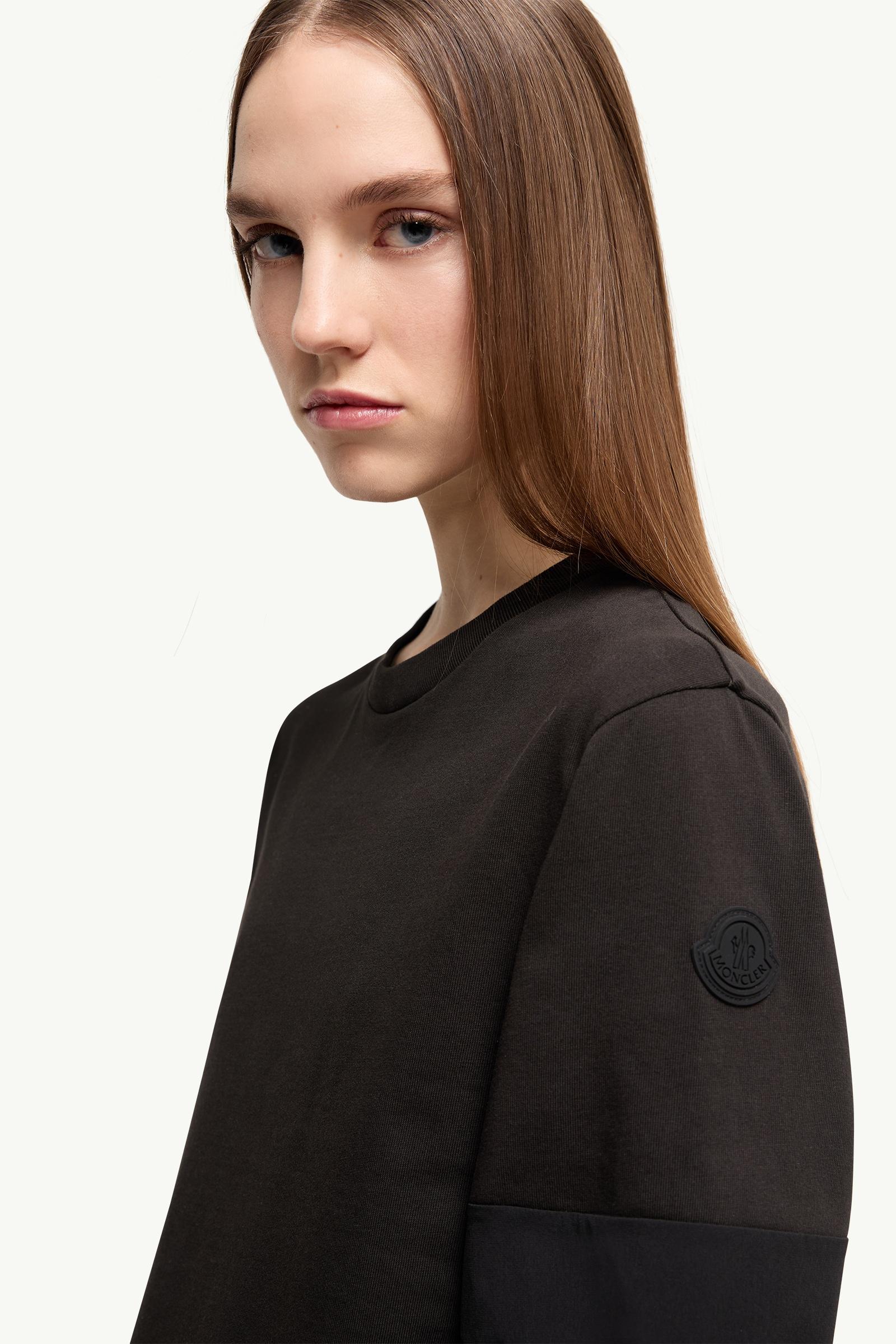 Black Cotton & Ripstop T-Shirt - Tops & T-Shirts for Women