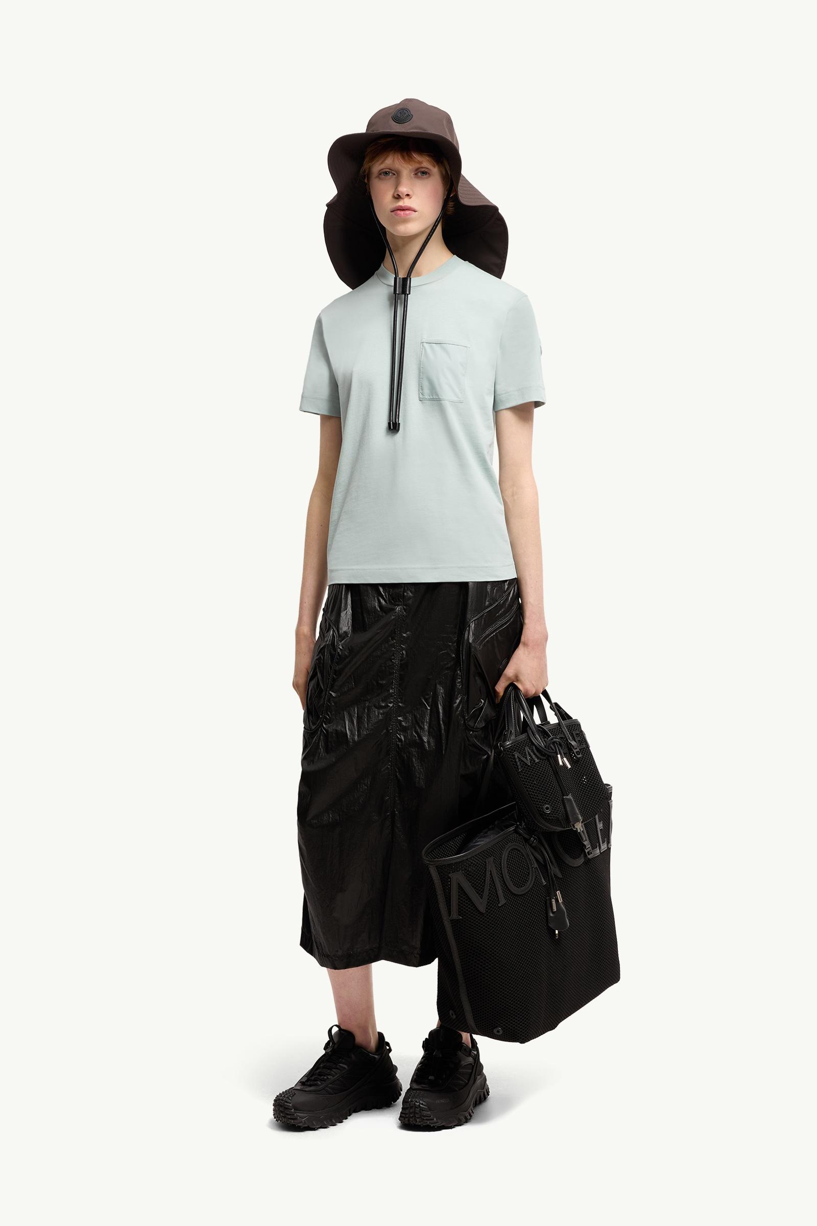 Cotton Jersey T-Shirt with Pleated Pocket