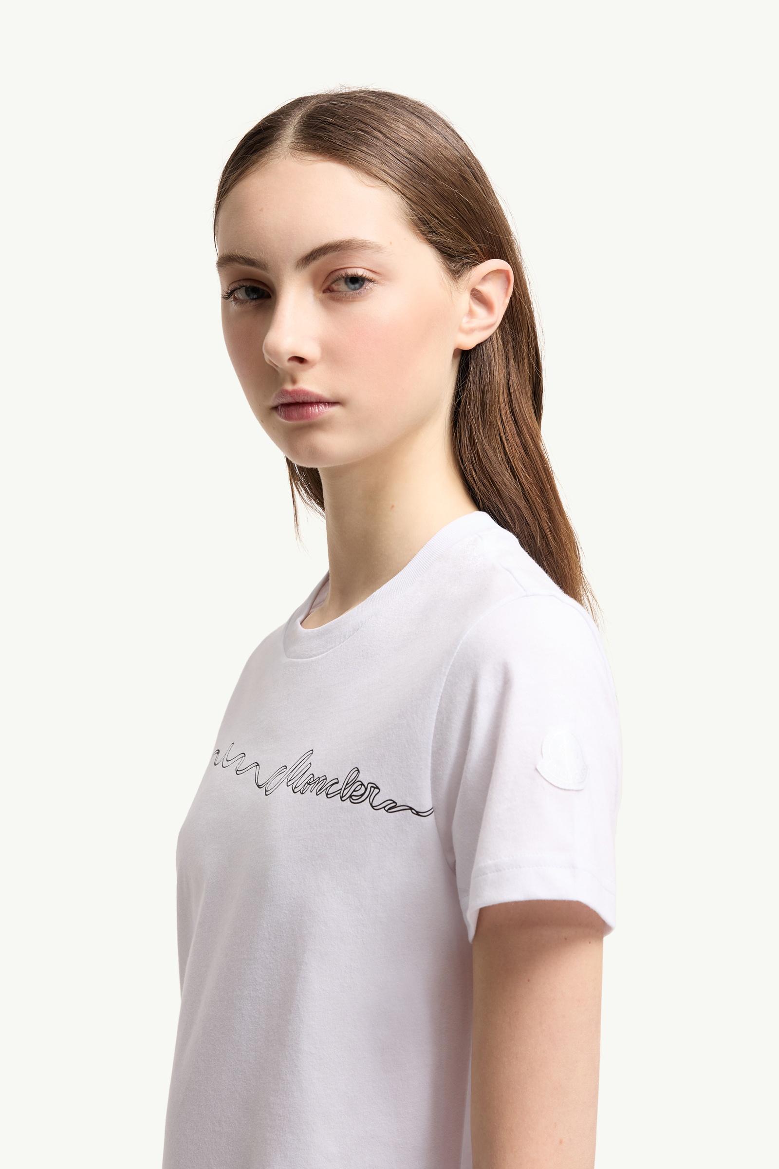 ホワイト Tシャツ : トップ＆Tシャツ 向けの レディース | モンクレール