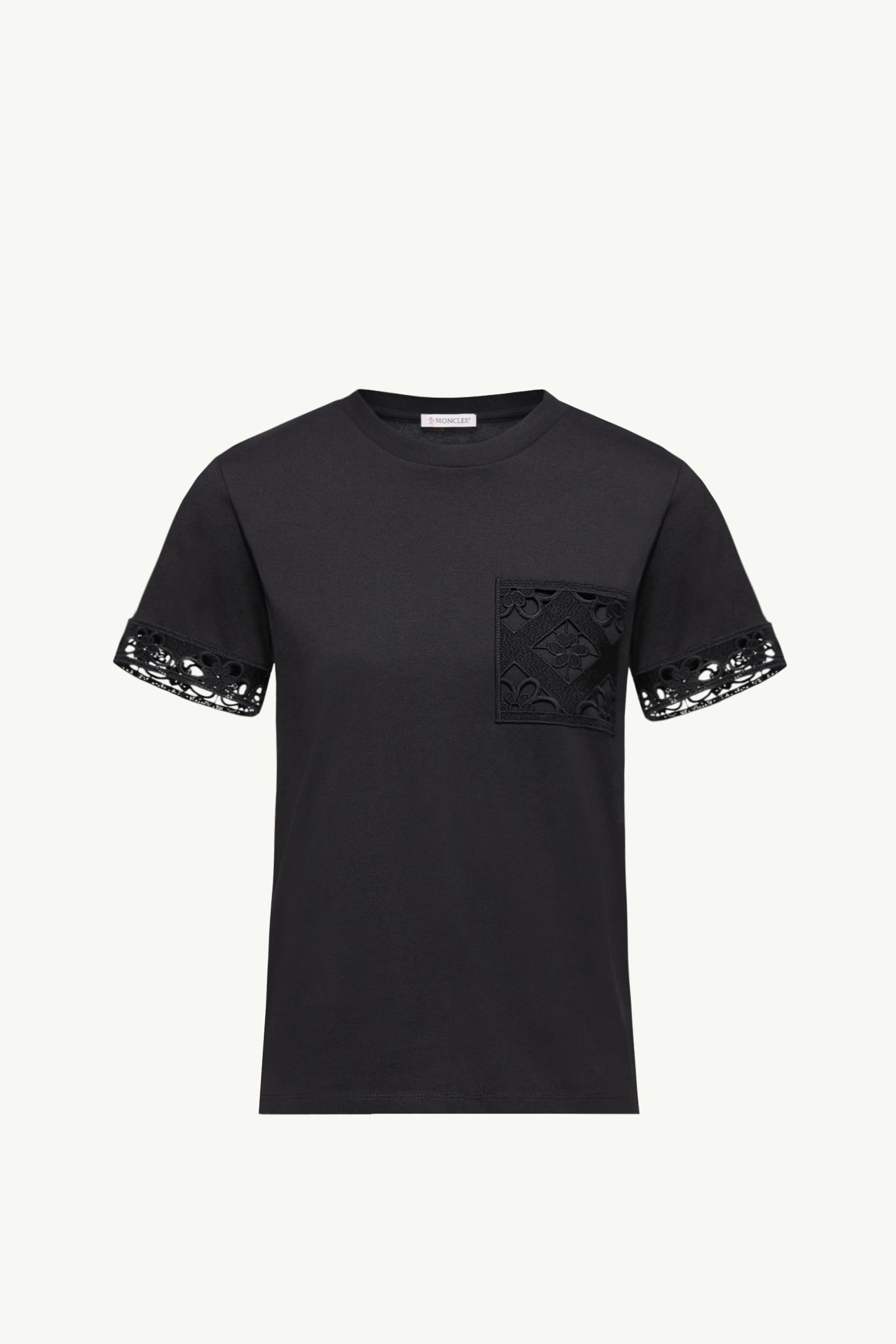 ブラック Tシャツ : トップ＆Tシャツ 向けの レディース | モンクレール