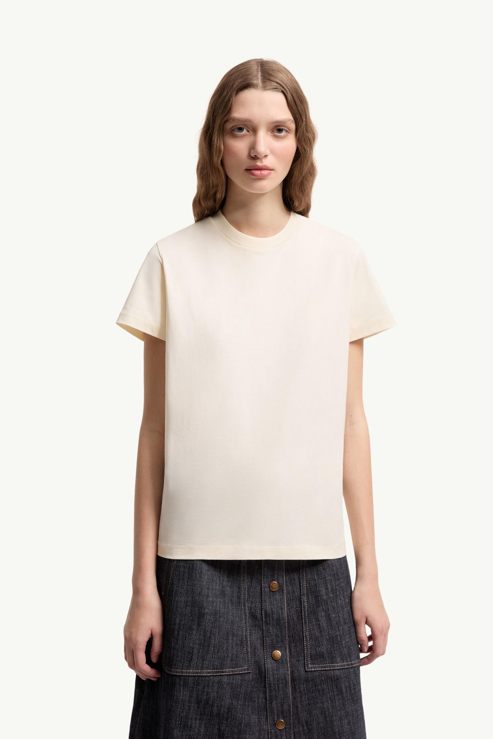 ホワイト Tシャツ : トップ＆Tシャツ 向けの レディース | モンクレール