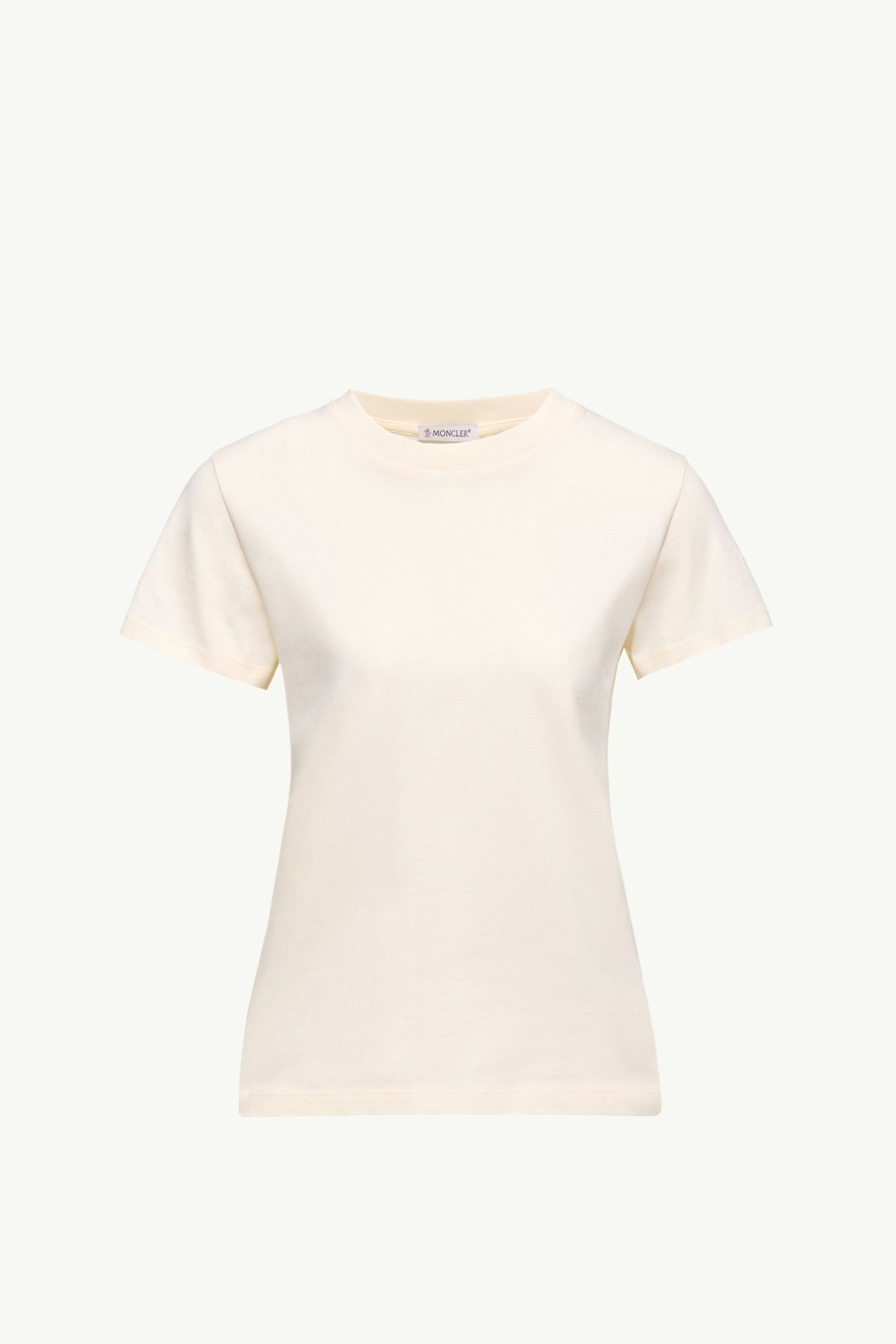 T-shirt en coton à logo brodé Femmes Blanc Moncler 2