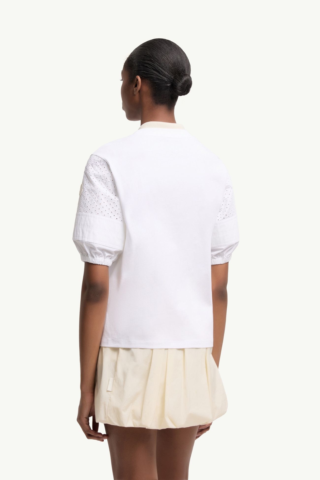 Cotton Jersey San Gallo T-Shirt Women White Moncler 4