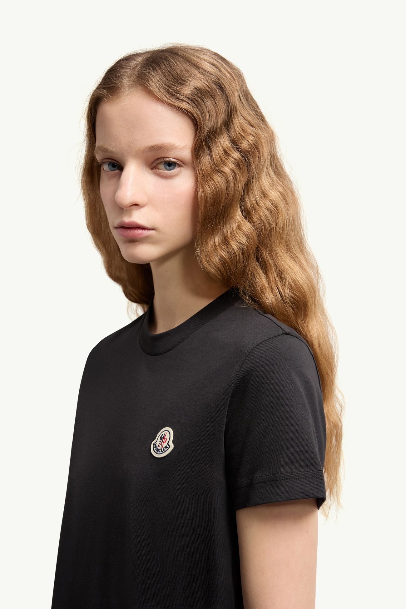 女士标识贴片棉质T恤（三件装） 女士 黑色 & 白色 & 粉色 Moncler 1