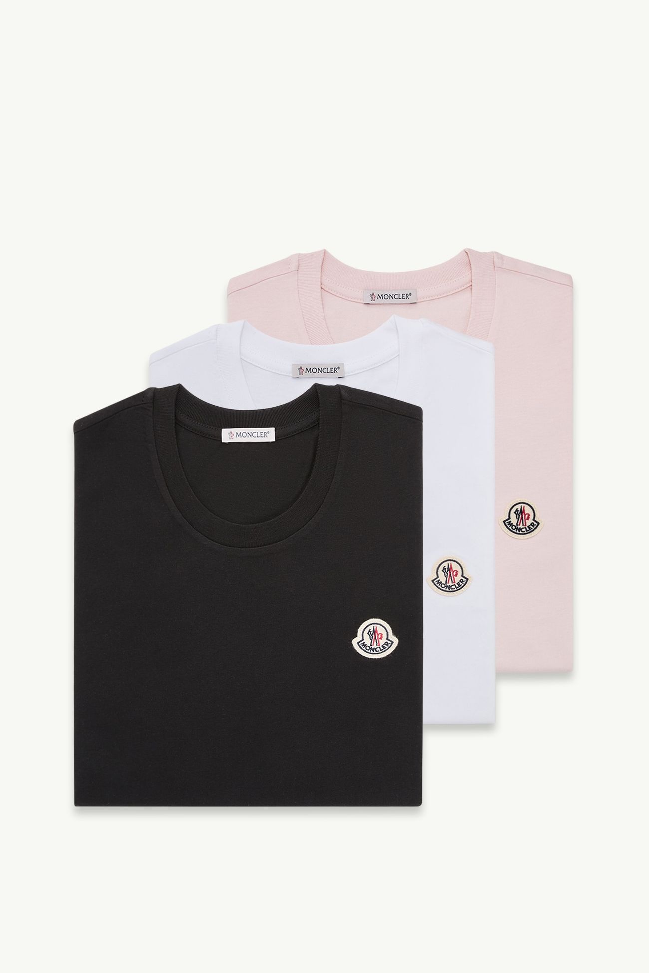 ブラック & ホワイト & ピンク Tシャツ（3枚入） : トップ＆Tシャツ 