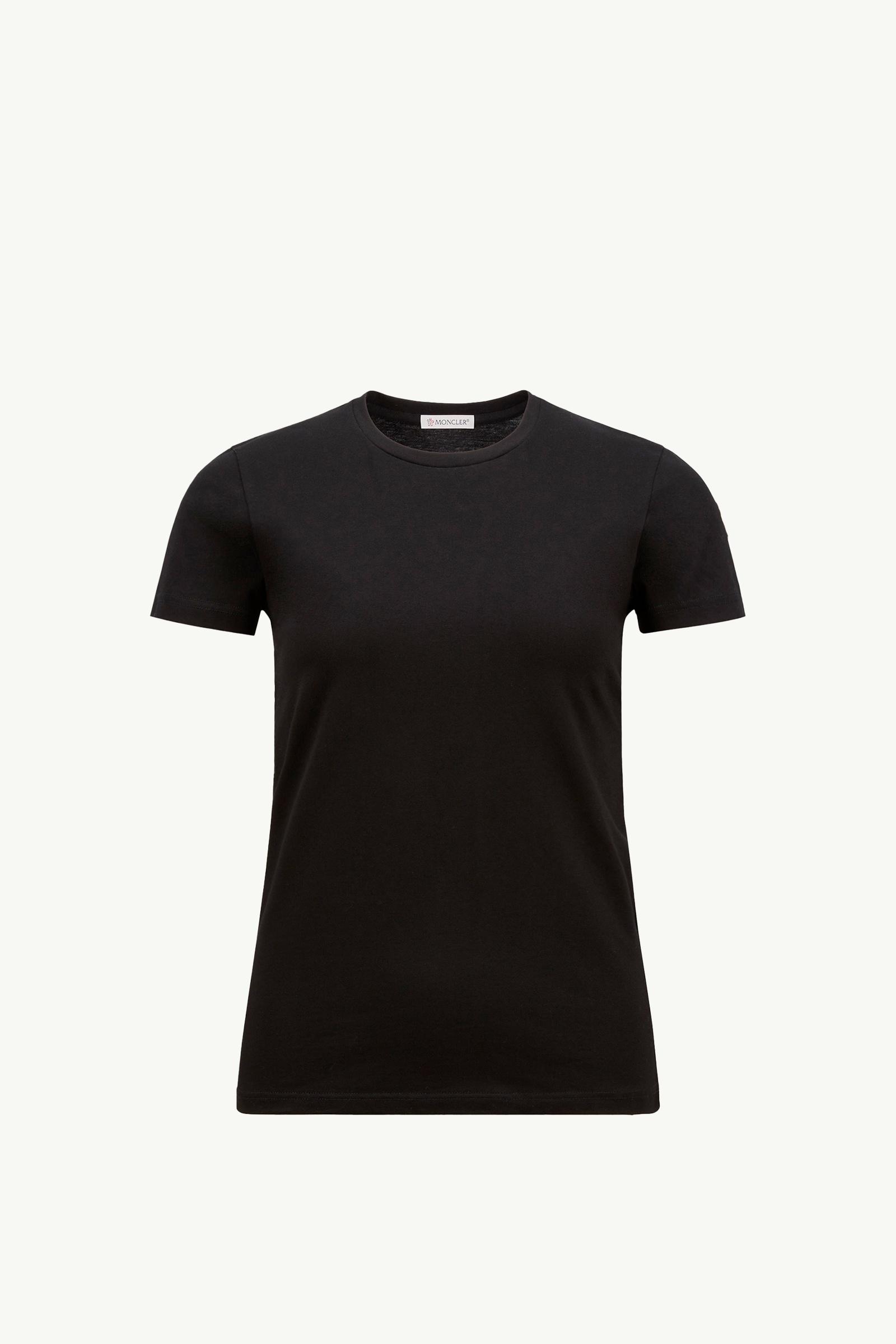Black Logo Patch Cotton Jersey T-Shirt - Tops & T-shirts for Women