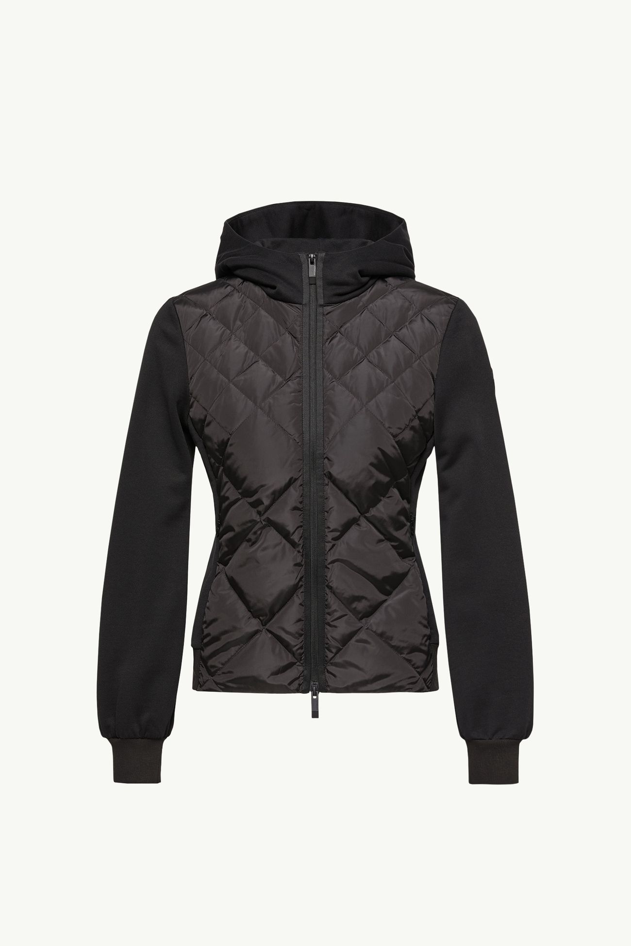 코튼 플리스 패딩 집업 후디 여성 블랙 Moncler 2