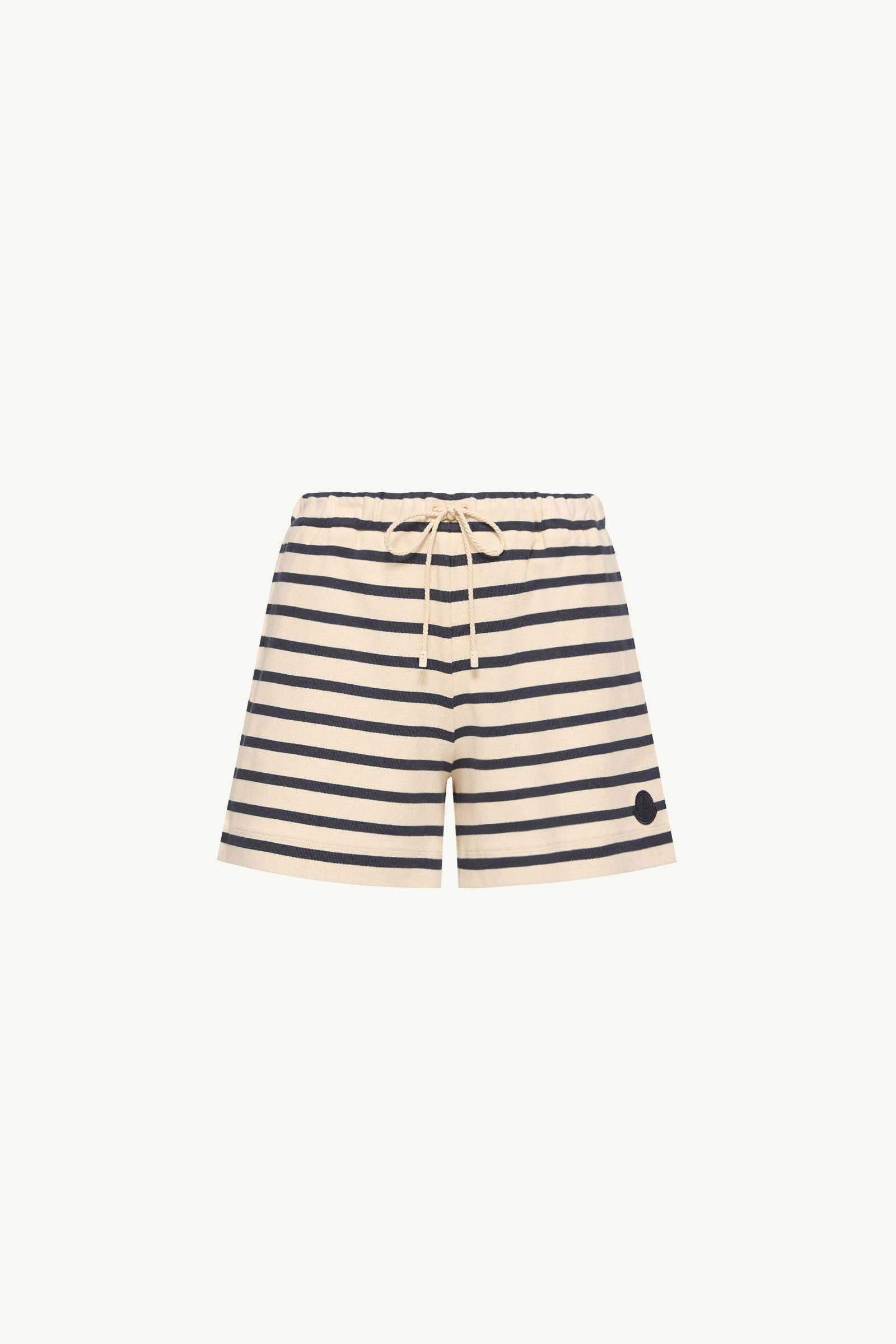 Short en coton rayé Femmes Blanc & Bleu Moncler, 1 of 0