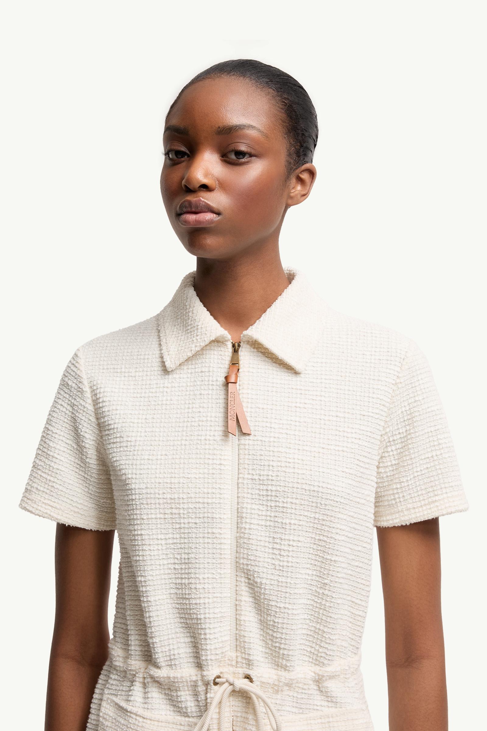 White Bouclé Mini Dress - Dresses for Women | Moncler US