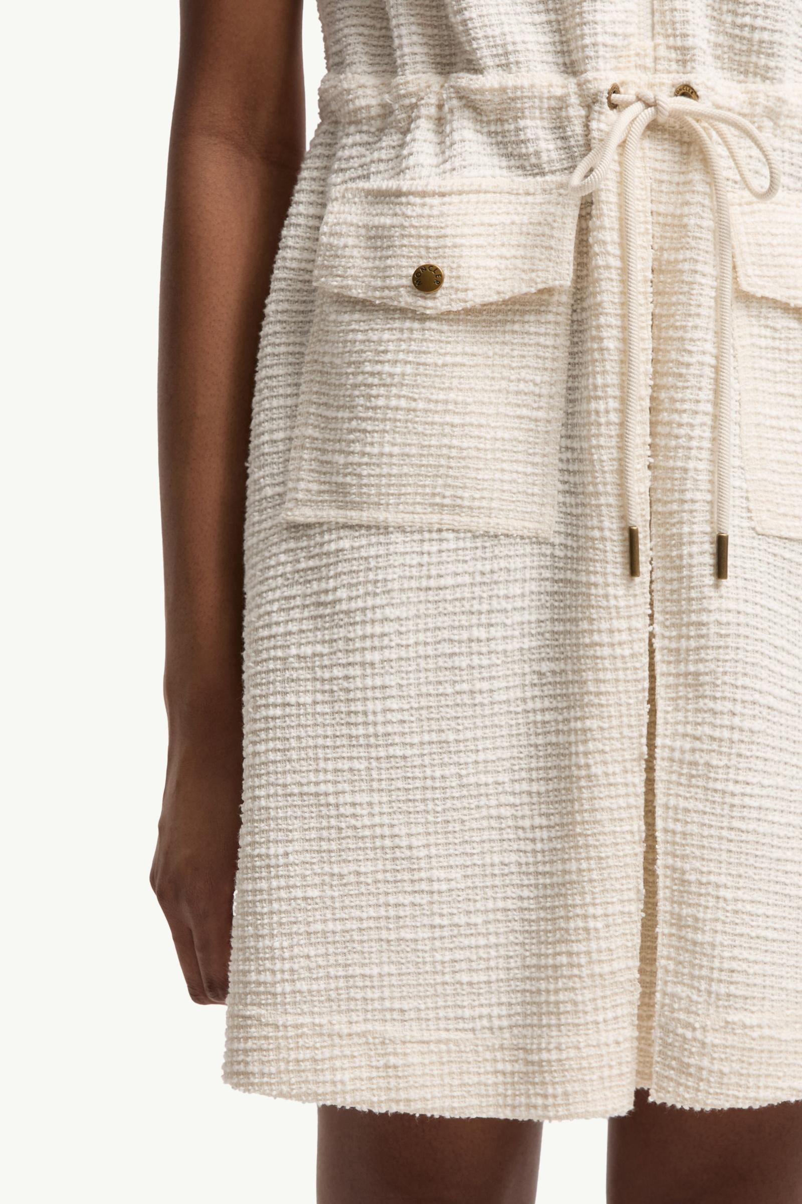 White Bouclé Mini Dress - Dresses for Women | Moncler US