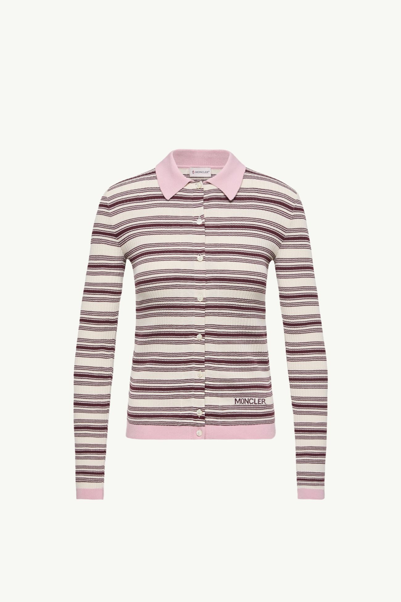 Polo in crêpe di cotone Donna Marrone & Rosa Moncler 2
