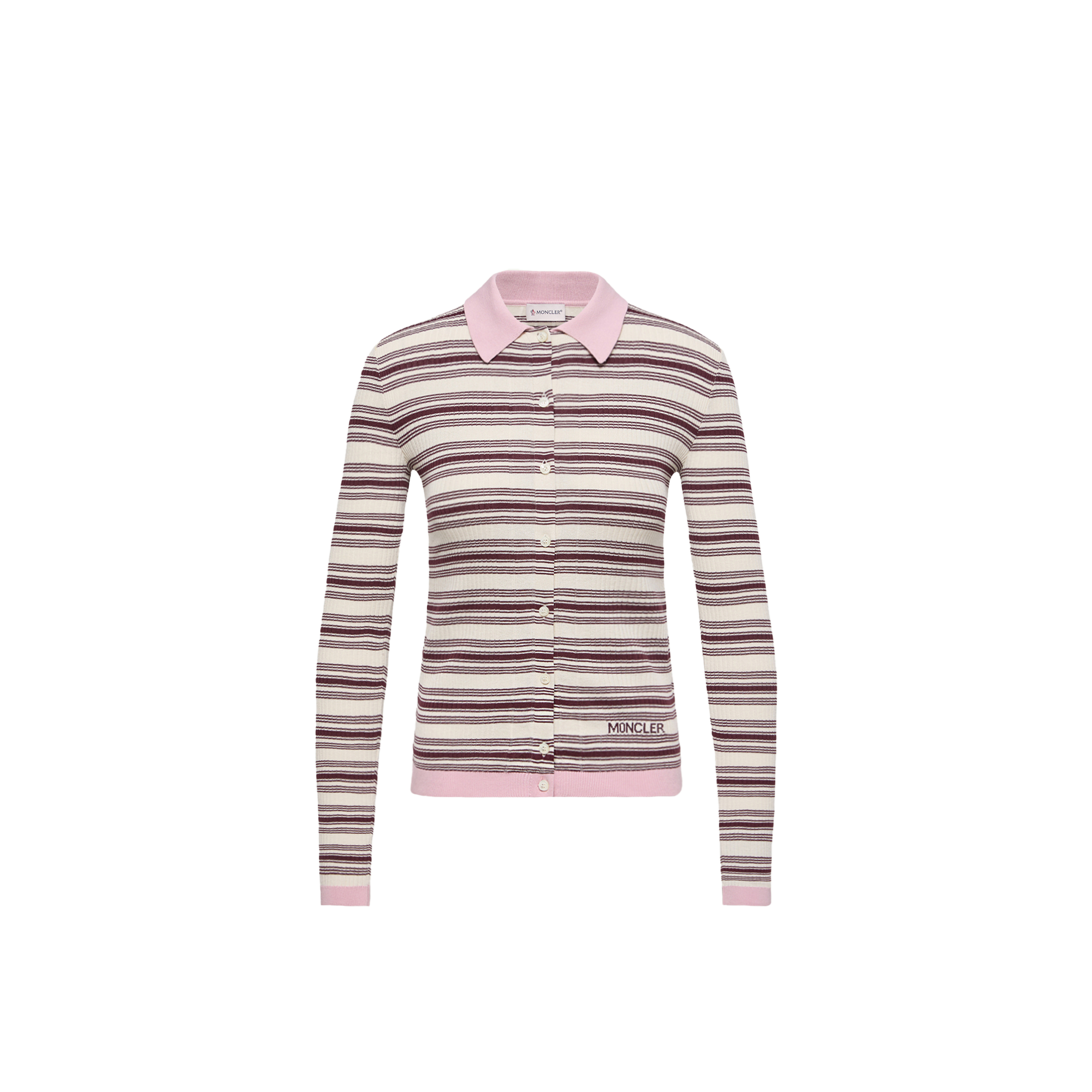 Moncler   Cotton Crêpe Polo Shirt for Women, Size: Xs